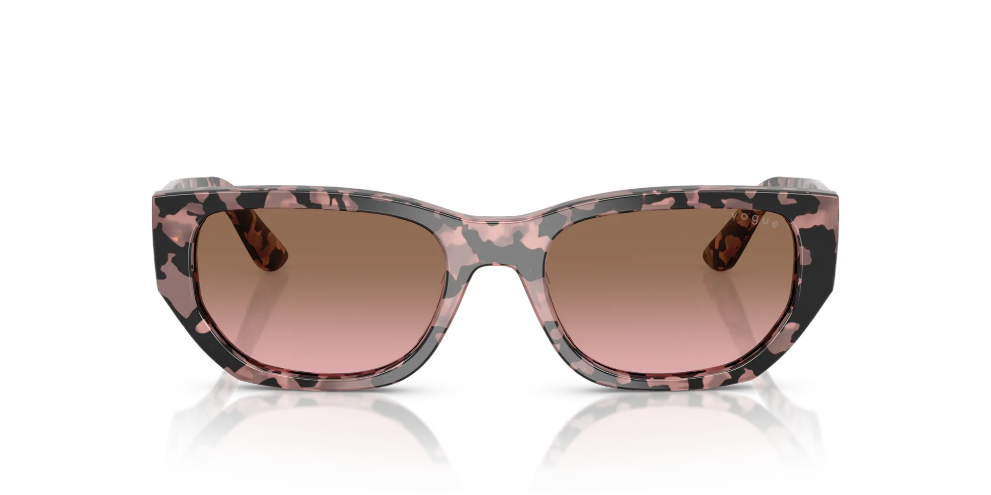VOGUE EYEWEAR VO5586S 315014 Occhiali da sole Acetato Tartaruga Rosa Squadrata Normale Sfumato - immagine 3