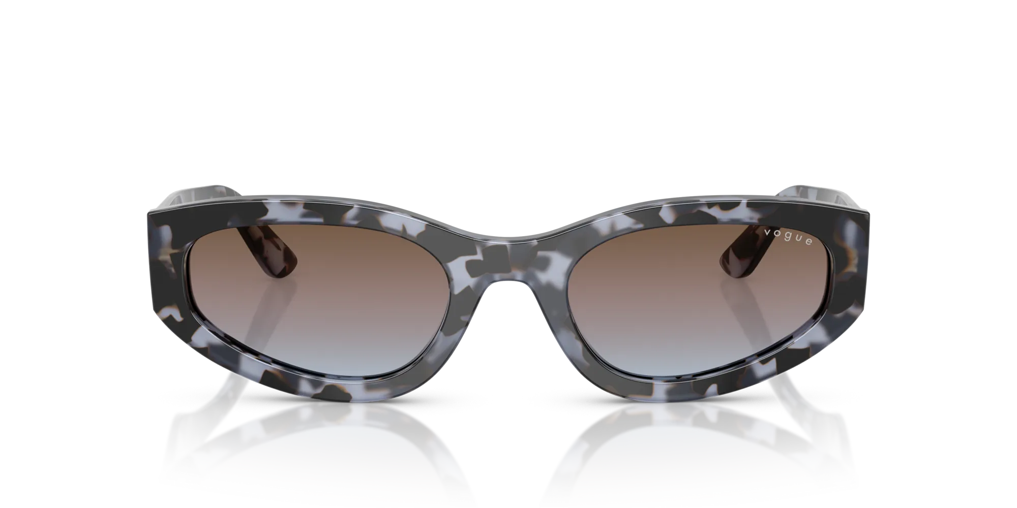 VOGUE EYEWEAR VO5585S 314748 Occhiali da sole Acetato Blu Blu Geometrica Normale Sfumato - immagine 3