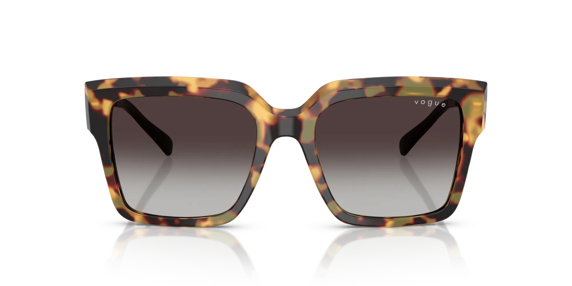 VOGUE EYEWEAR VO5553S 26058G Occhiali da sole Acetato Tartaruga Grigio Squadrata Normale Sfumato - immagine 3