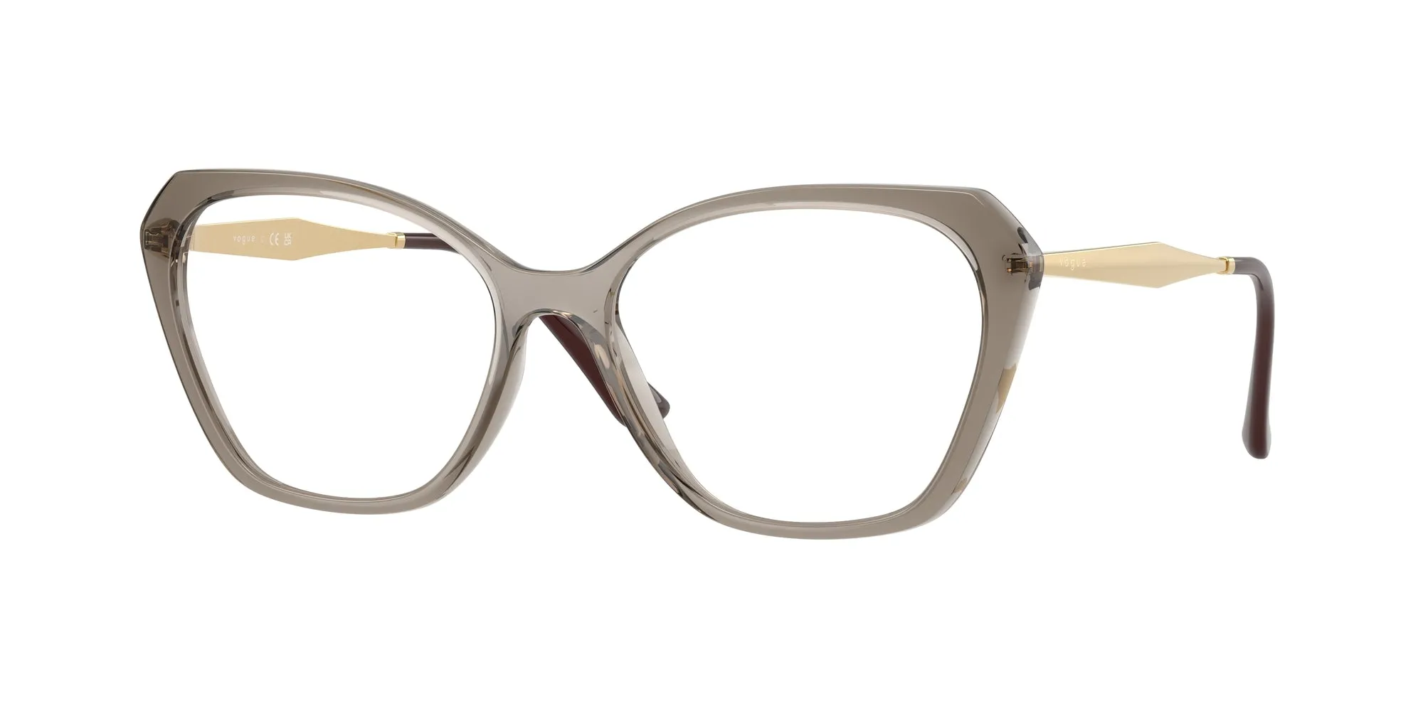 VOGUE EYEWEAR VO5522 3156 Montature da vista Iniettato Marrone Geometrica Normale - immagine 1