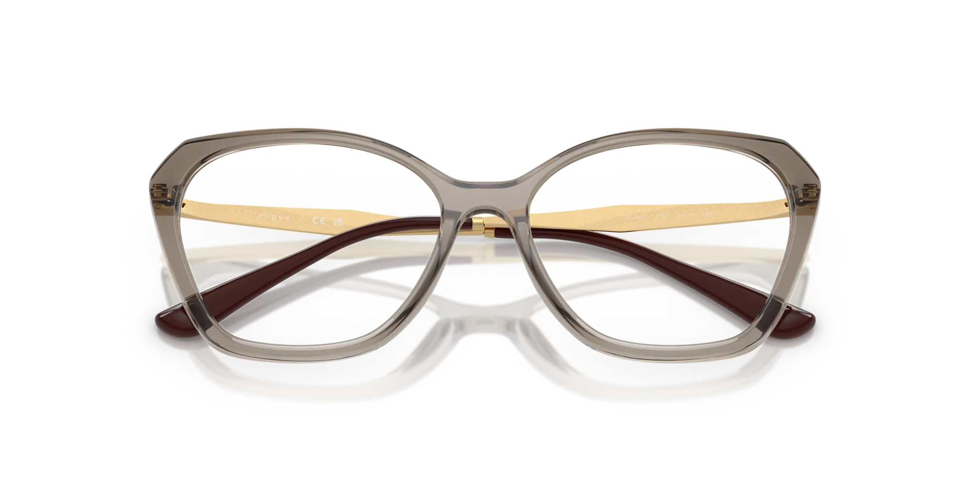 VOGUE EYEWEAR VO5522 3156 Montature da vista Iniettato Marrone Geometrica Normale - immagine 2