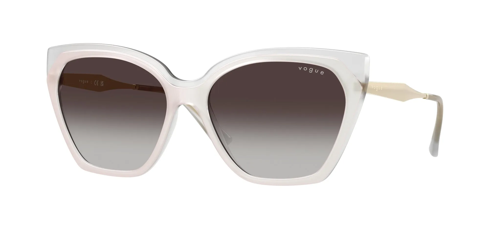 VOGUE EYEWEAR VO5521S 32208G Occhiali da sole Iniettato Bianco Grigio Cat Eye Normale Sfumato - immagine 1
