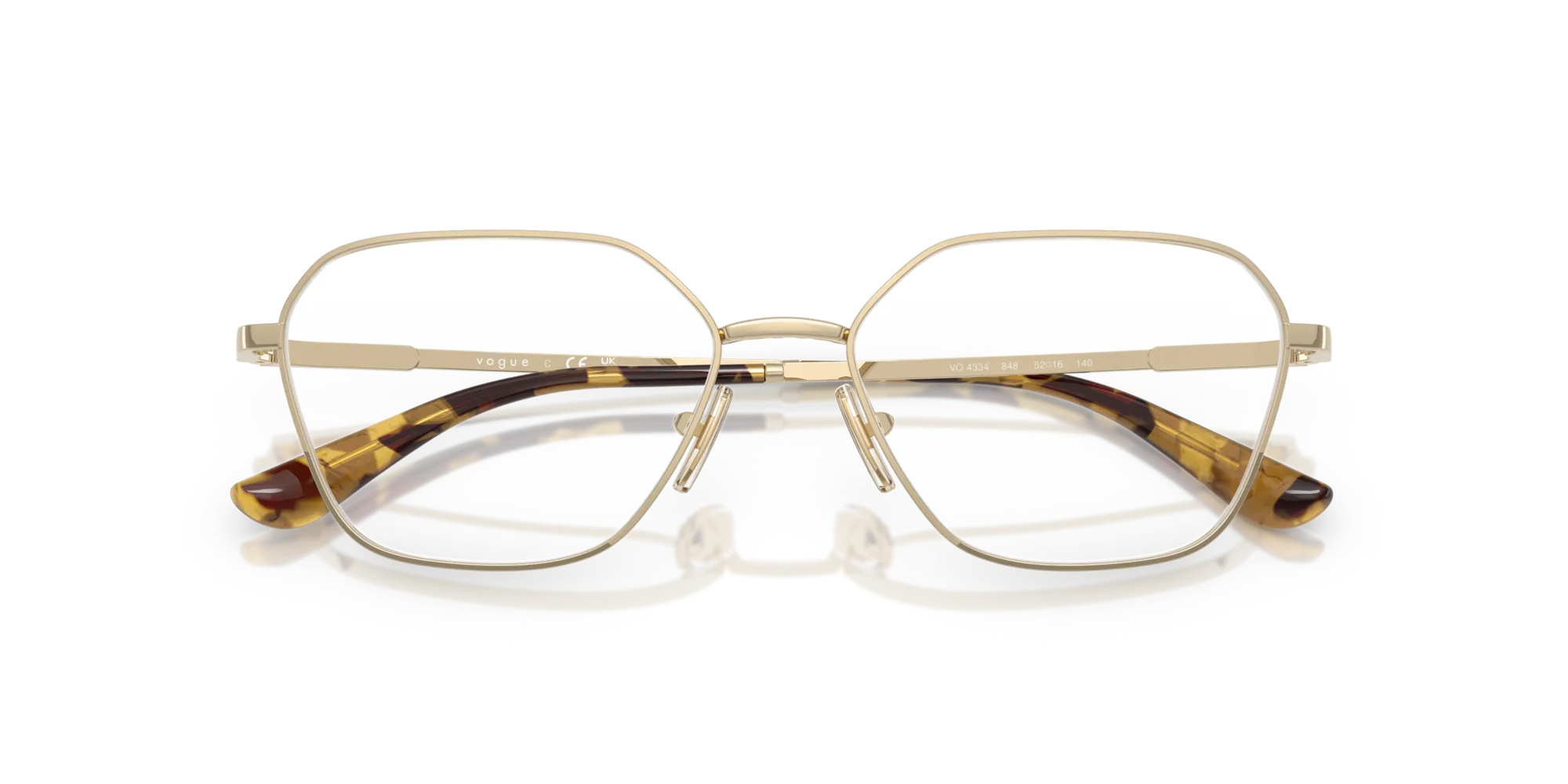 VOGUE EYEWEAR VO4334 848 Montature da vista Metallo Oro Geometrica Normale - immagine 2