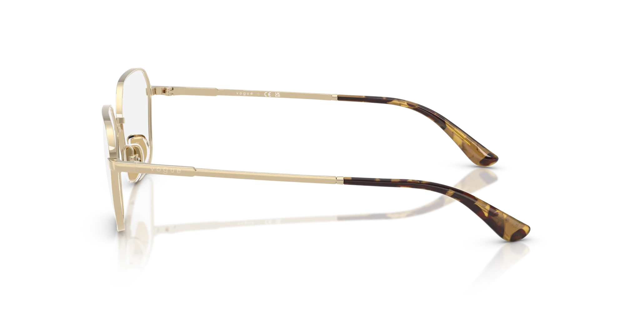 VOGUE EYEWEAR VO4334 848 Montature da vista Metallo Oro Geometrica Normale - immagine 4