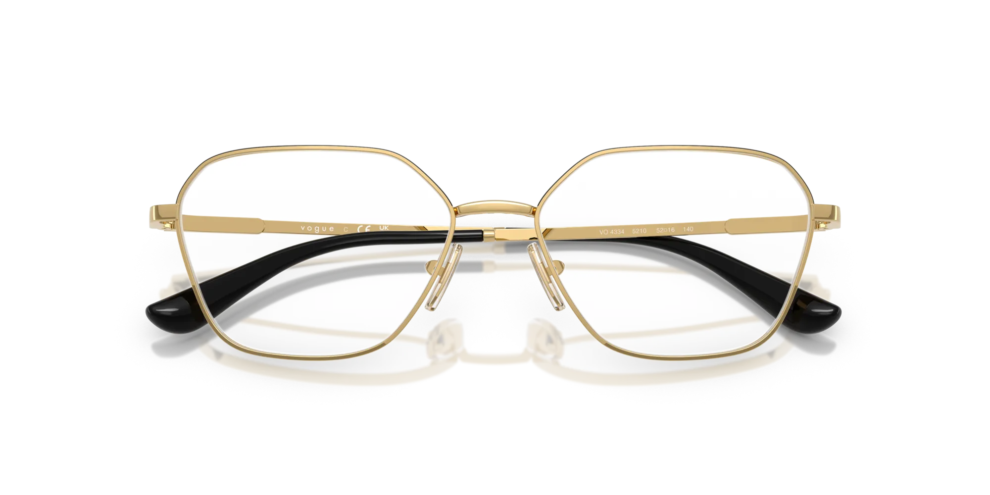 VOGUE EYEWEAR VO4334 5210 Montature da vista Metallo Oro Geometrica Normale - immagine 2