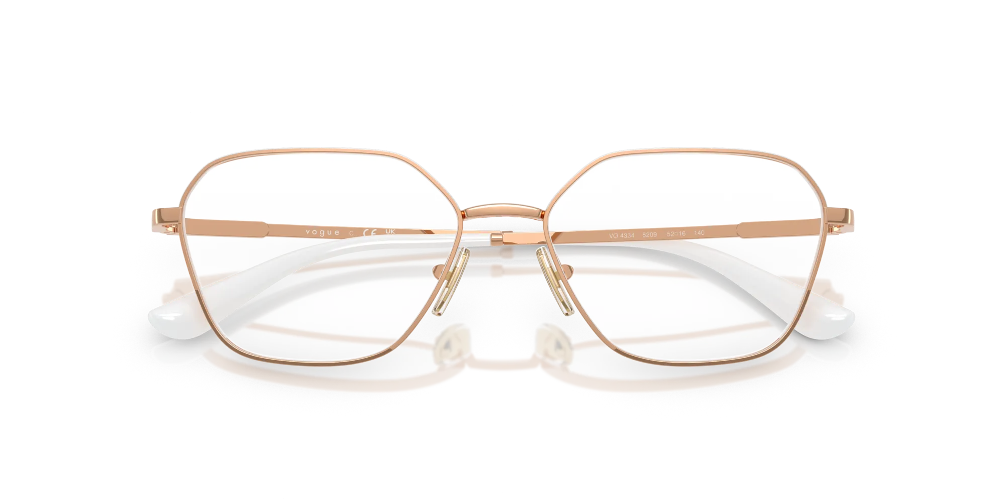 VOGUE EYEWEAR VO4334 5209 Montature da vista Metallo Oro Geometrica Normale - immagine 2