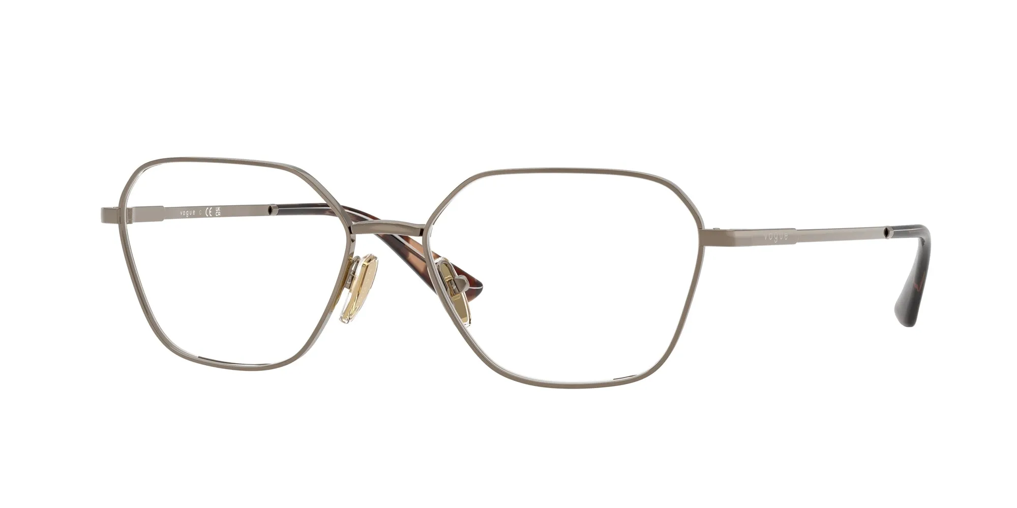 VOGUE EYEWEAR VO4334 5138 Montature da vista Metallo Marrone Geometrica Normale - immagine 1