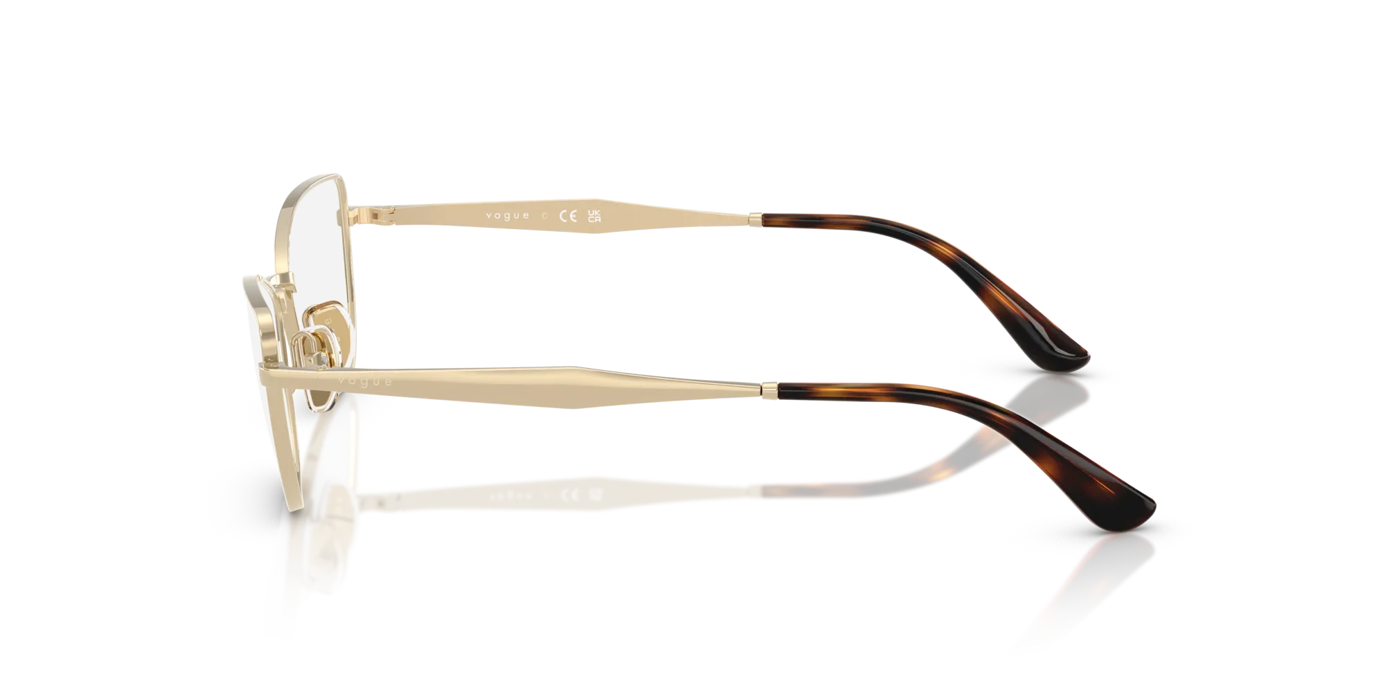 VOGUE EYEWEAR VO4333 848 Montature da vista Metallo Oro Farfalla Normale - immagine 4