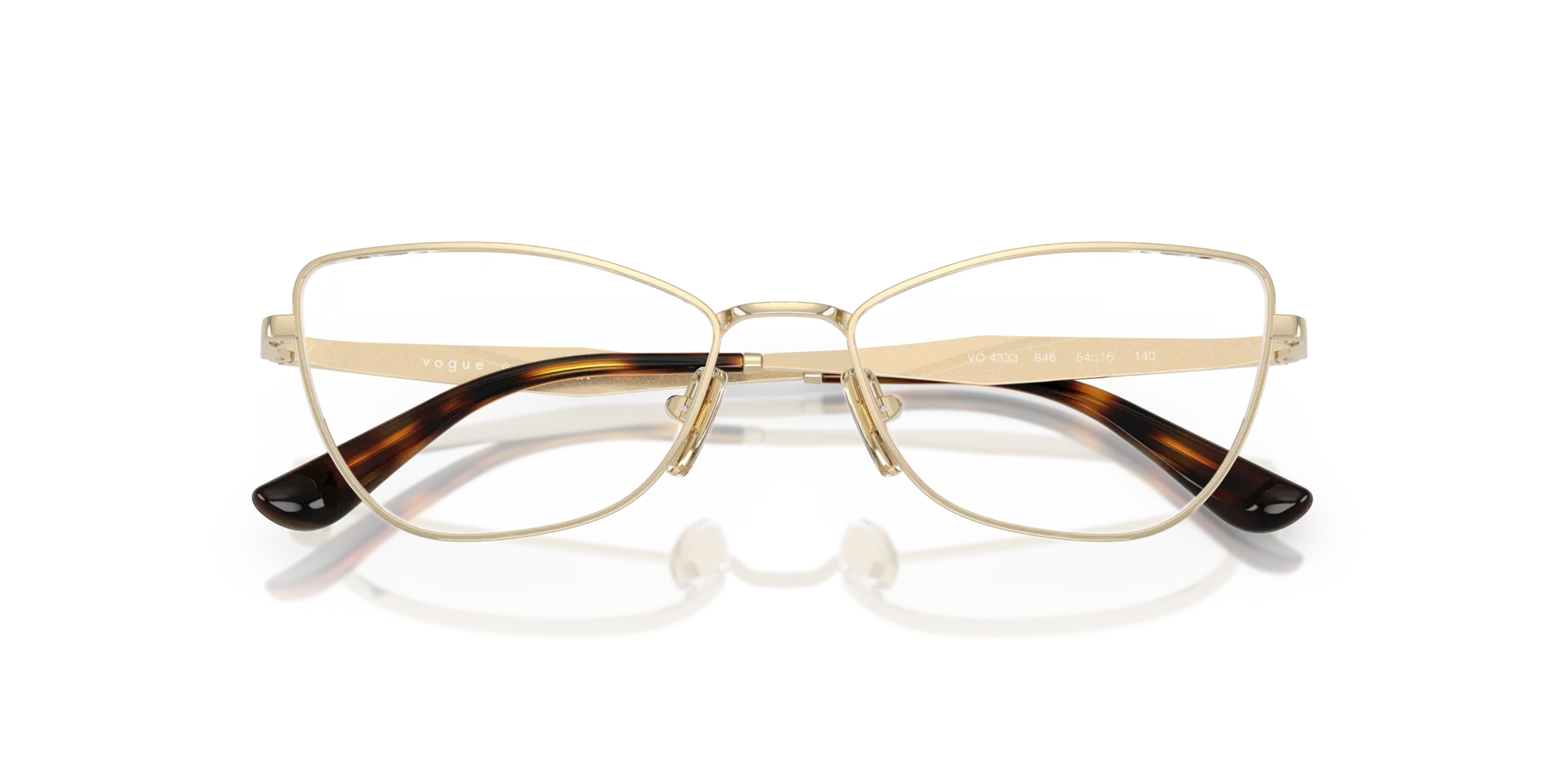 VOGUE EYEWEAR VO4333 848 Montature da vista Metallo Oro Farfalla Normale - immagine 2