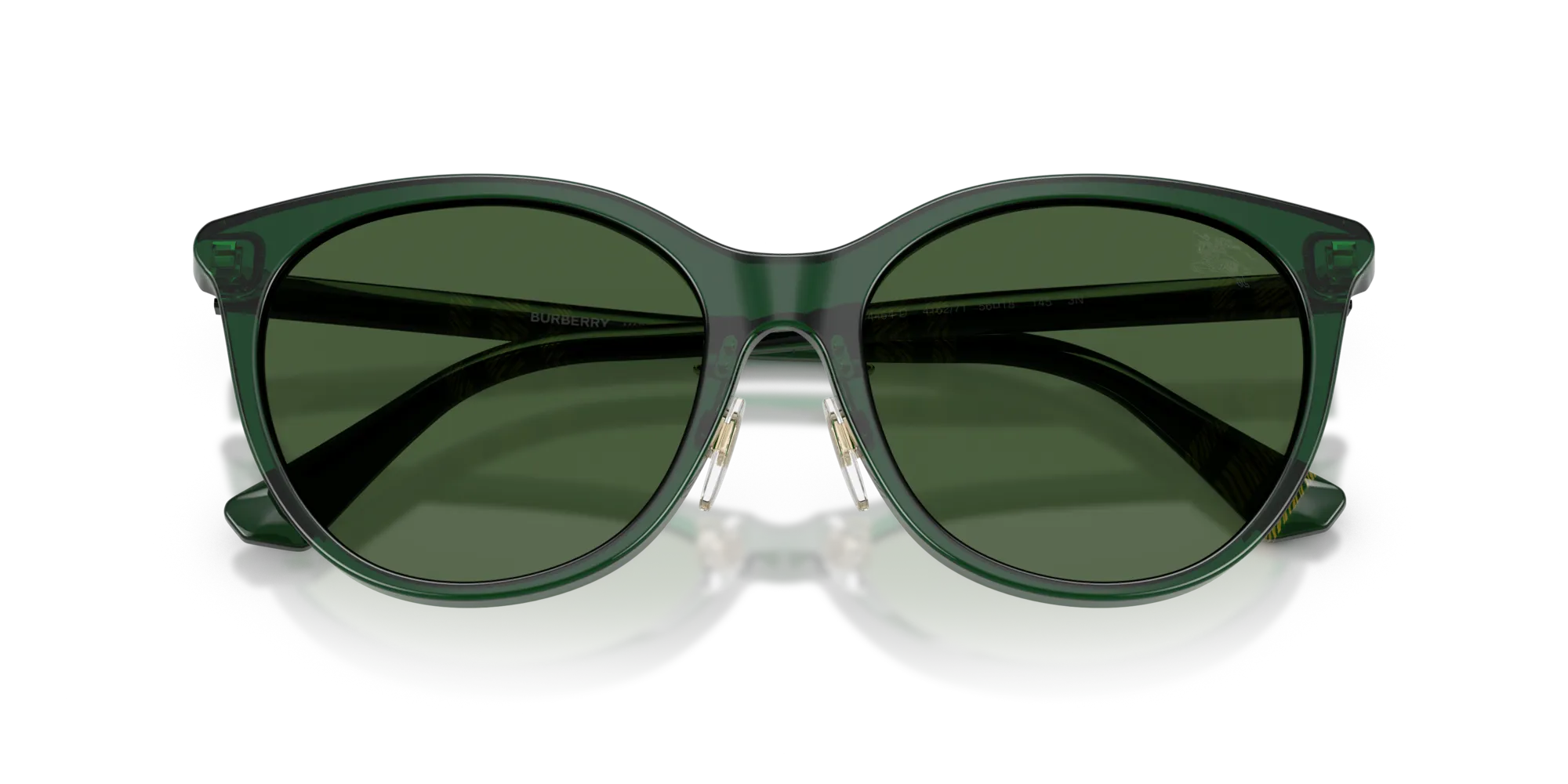 Burberry BE4464D 416271 Occhiali da sole Acetato Verde Verde Pantos Normale - immagine 2