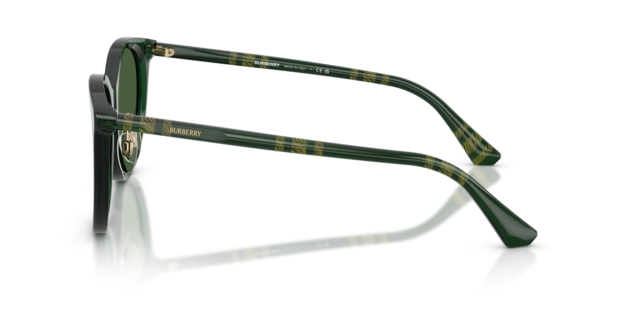 Burberry BE4464D 416271 Occhiali da sole Acetato Verde Verde Pantos Normale - immagine 4