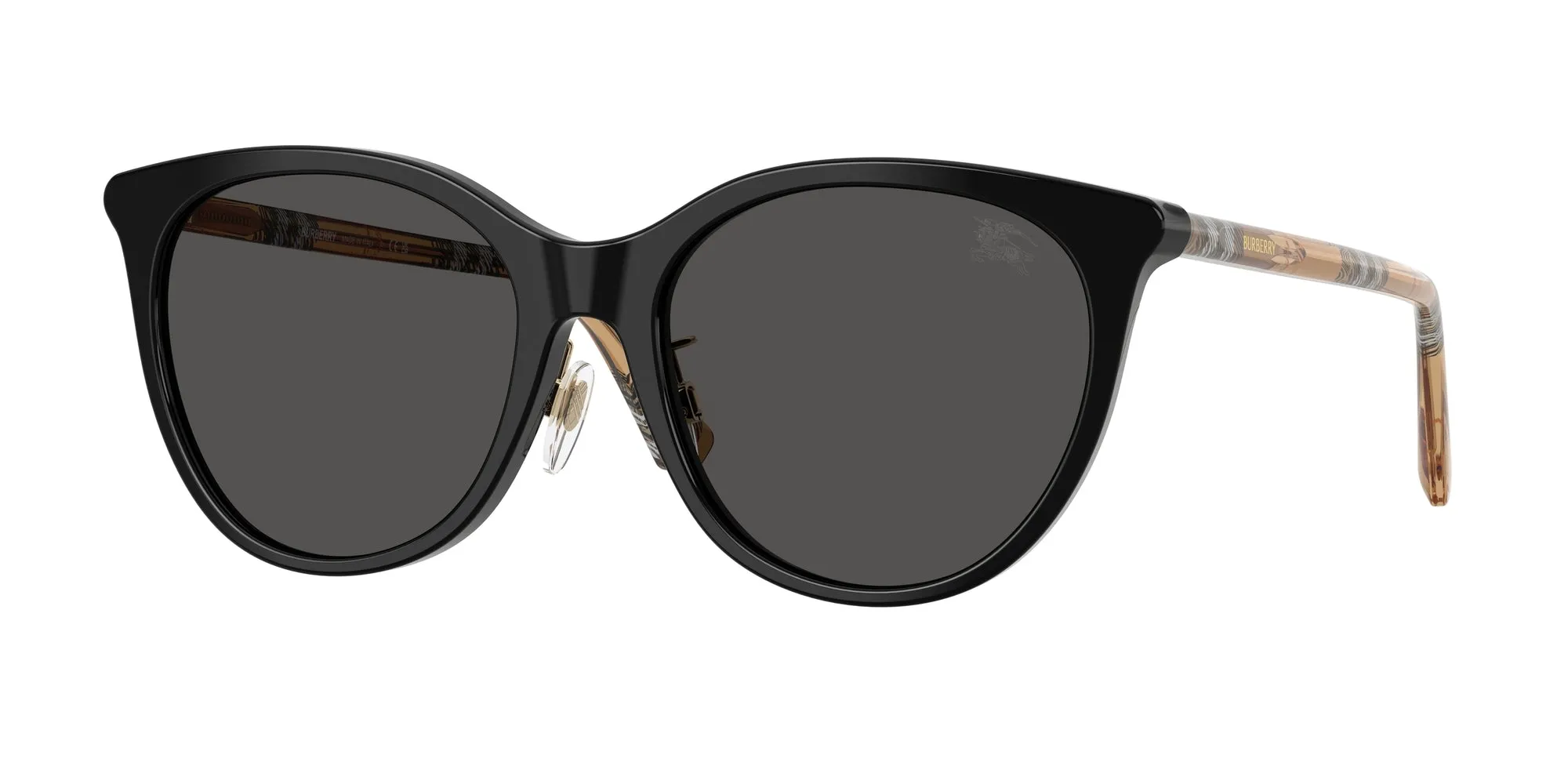 Burberry BE4464D 416187 Occhiali da sole Acetato Nero Grigio Pantos Normale - immagine 1