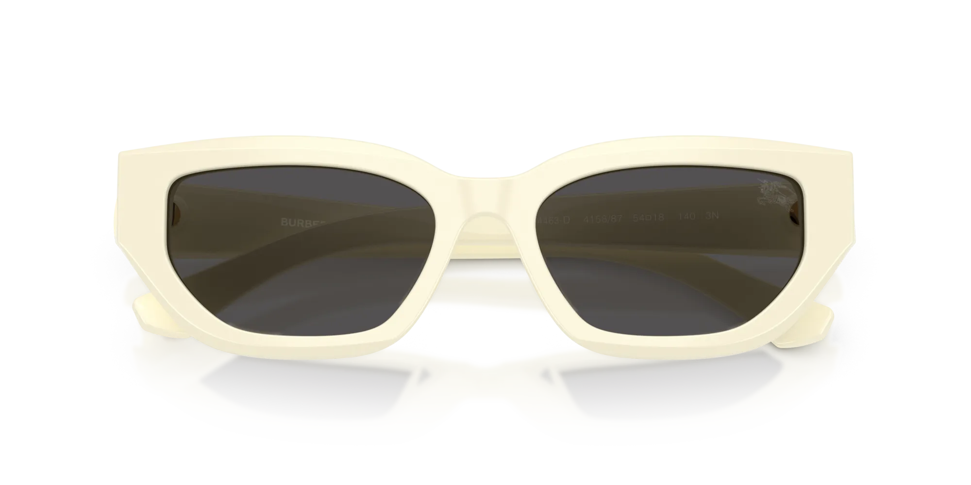 Burberry BE4463D 415887 Occhiali da sole Acetato Bianco Grigio Cat Eye Normale - immagine 2
