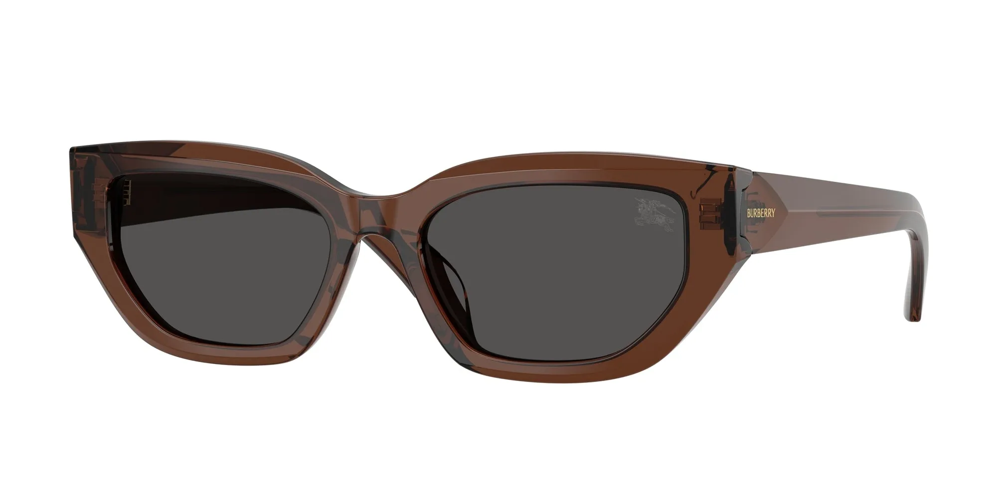 Burberry BE4463D 411687 Occhiali da sole Acetato Marrone Grigio Cat Eye Normale - immagine 1