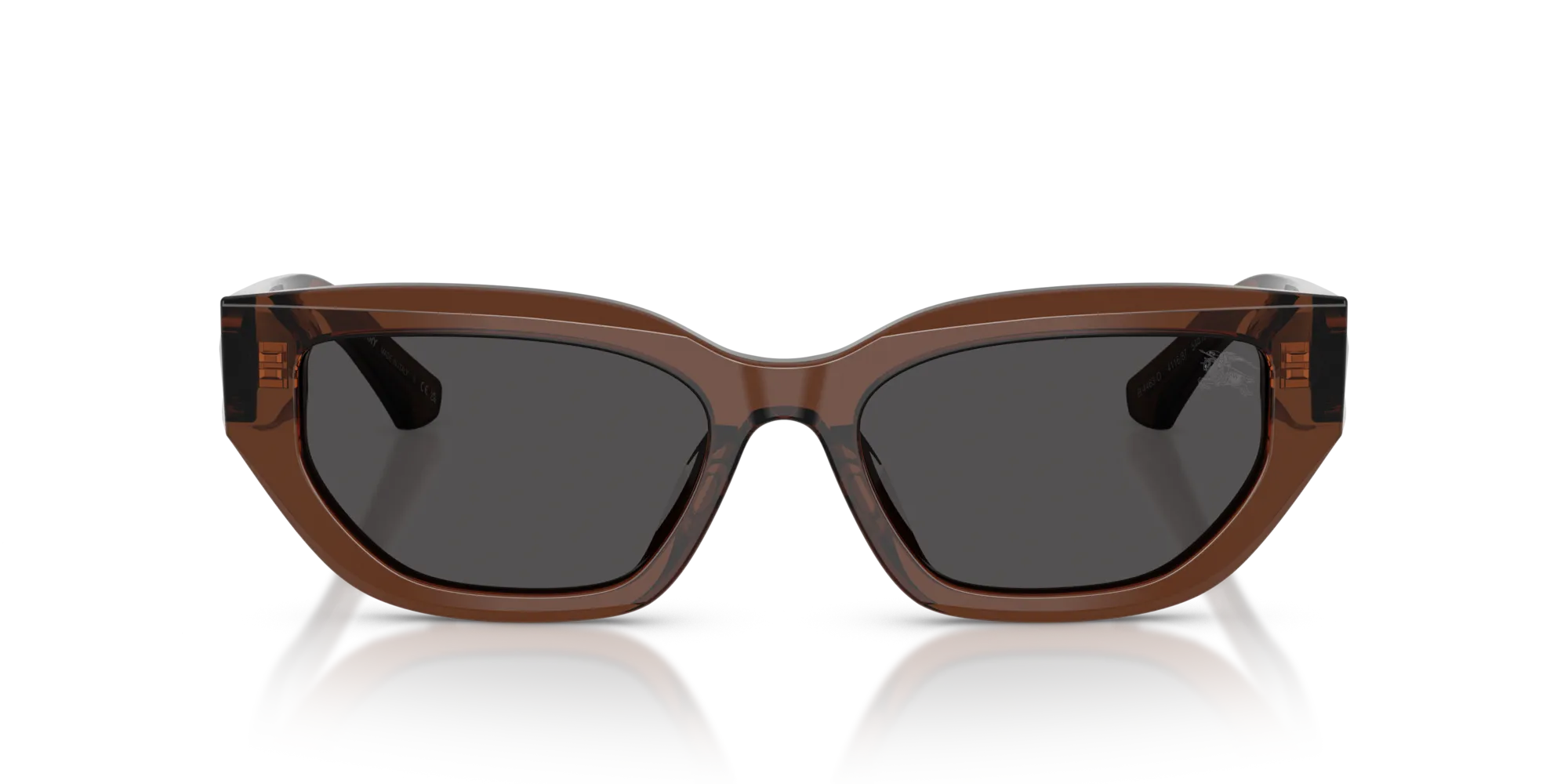Burberry BE4463D 411687 Occhiali da sole Acetato Marrone Grigio Cat Eye Normale - immagine 3
