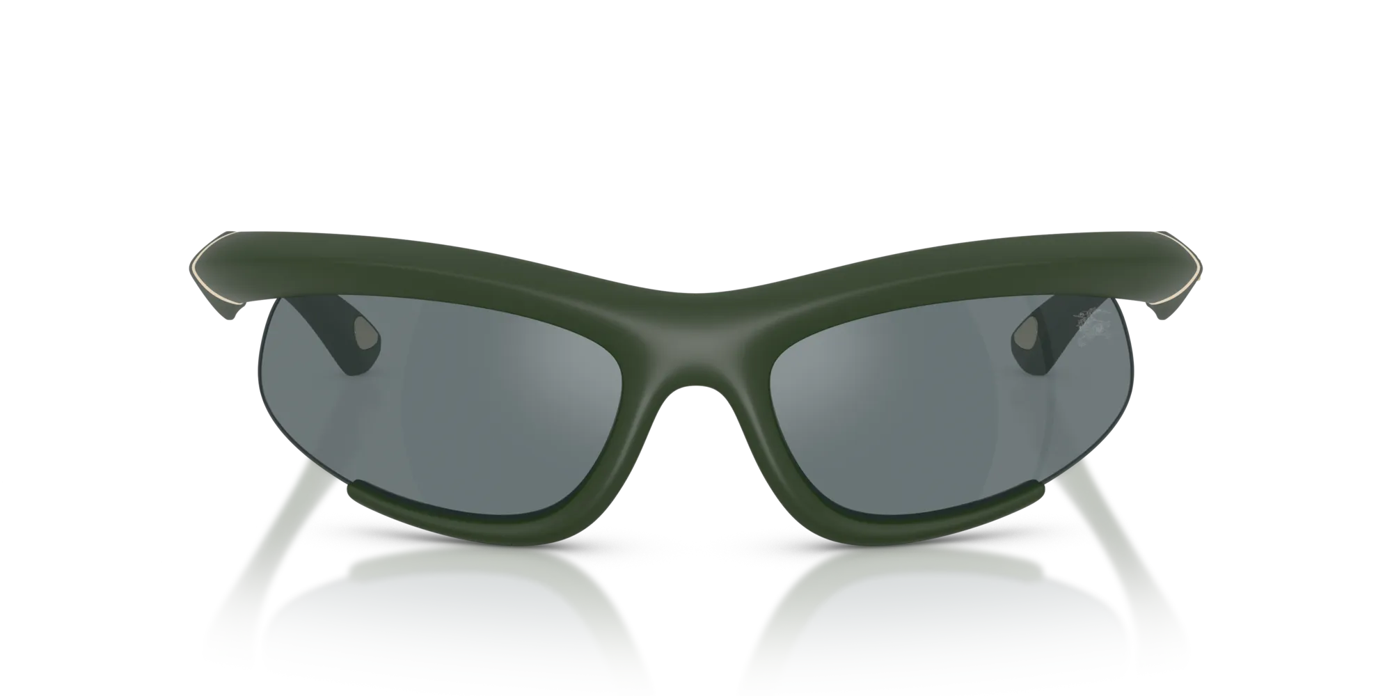 Burberry BE4462 41876G Occhiali da sole Iniettato Verde Grigio Geometrica Specchiate - immagine 3