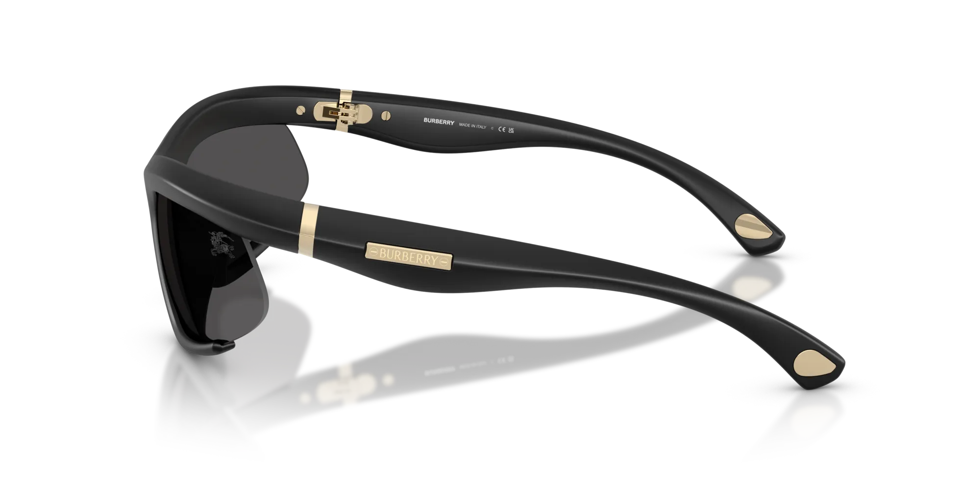 Burberry BE4462 418687 Occhiali da sole Iniettato Nero Grigio Geometrica Normale - immagine 4