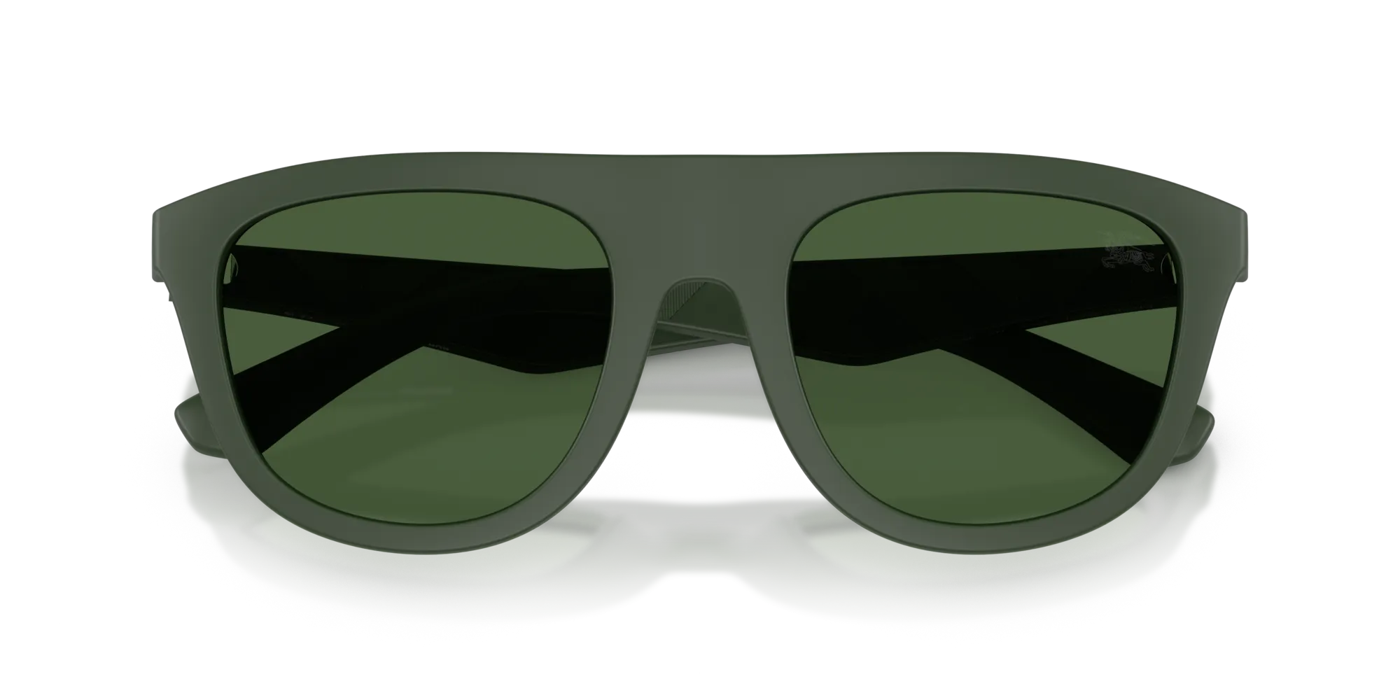 Burberry BE4459U 417071 Occhiali da sole Iniettato Verde Verde Squadrata Normale - immagine 2