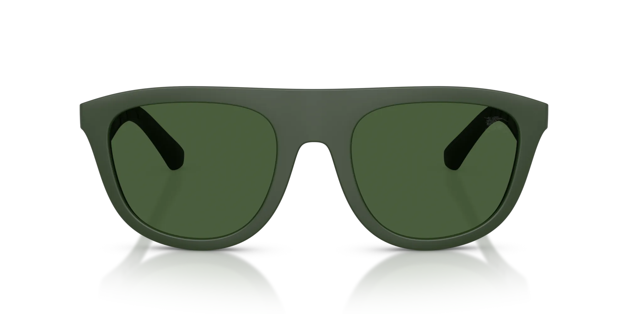 Burberry BE4459U 417071 Occhiali da sole Iniettato Verde Verde Squadrata Normale - immagine 3
