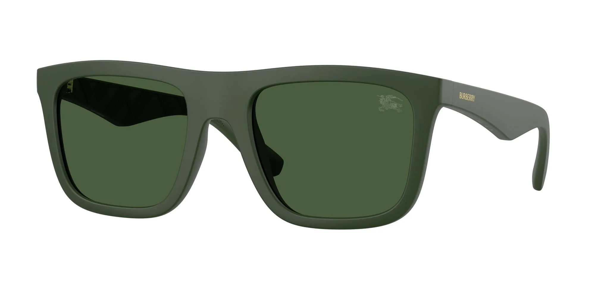 Burberry BE4458U 417071 Occhiali da sole Iniettato Verde Verde Squadrata Normale - immagine 1