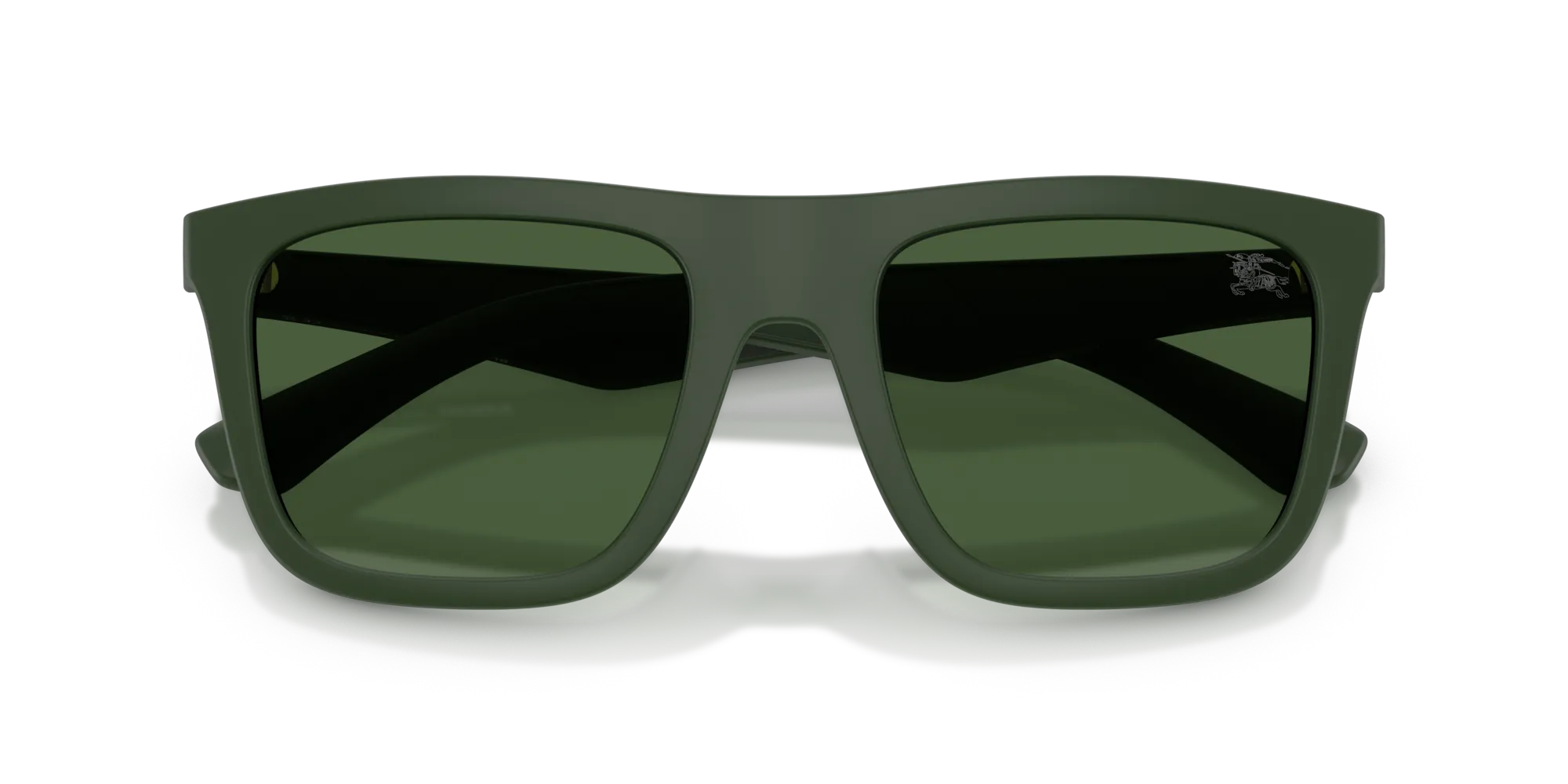 Burberry BE4458U 417071 Occhiali da sole Iniettato Verde Verde Squadrata Normale - immagine 2