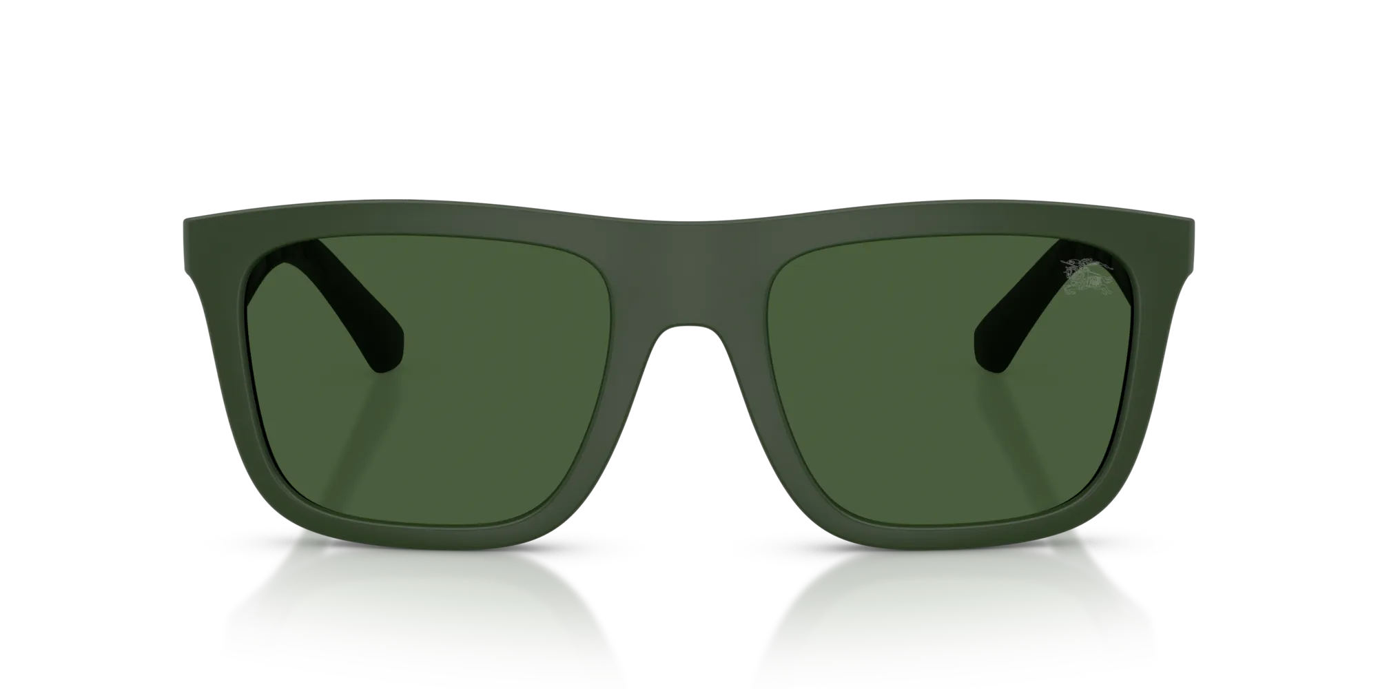 Burberry BE4458U 417071 Occhiali da sole Iniettato Verde Verde Squadrata Normale - immagine 3