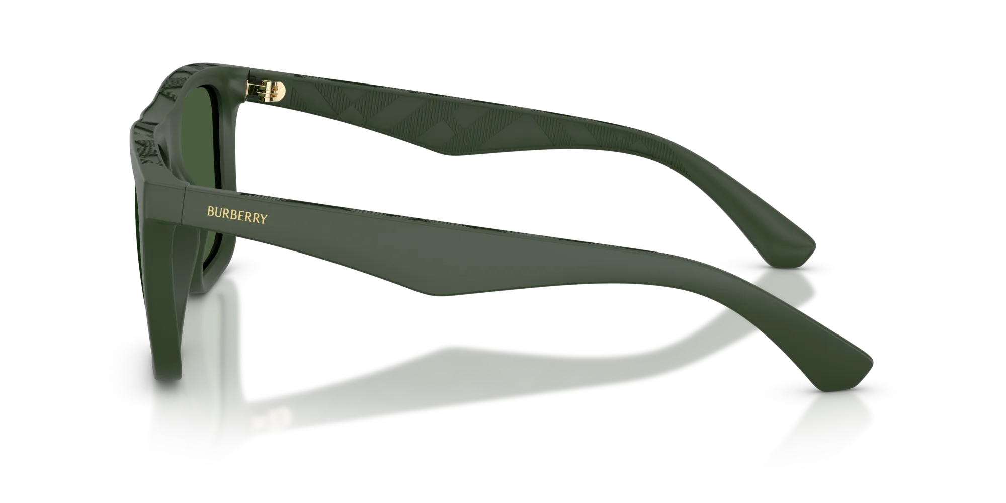 Burberry BE4458U 417071 Occhiali da sole Iniettato Verde Verde Squadrata Normale - immagine 4
