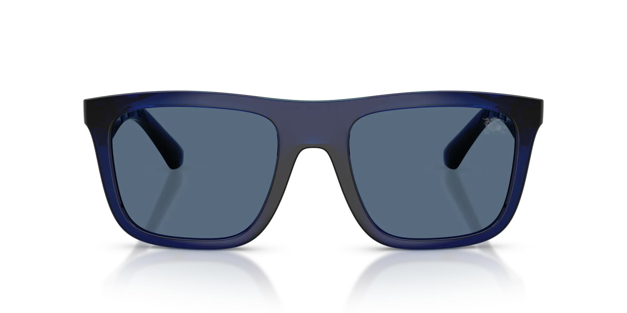 Burberry BE4458U 411080 Occhiali da sole Iniettato Blu Blu Squadrata Normale - immagine 3