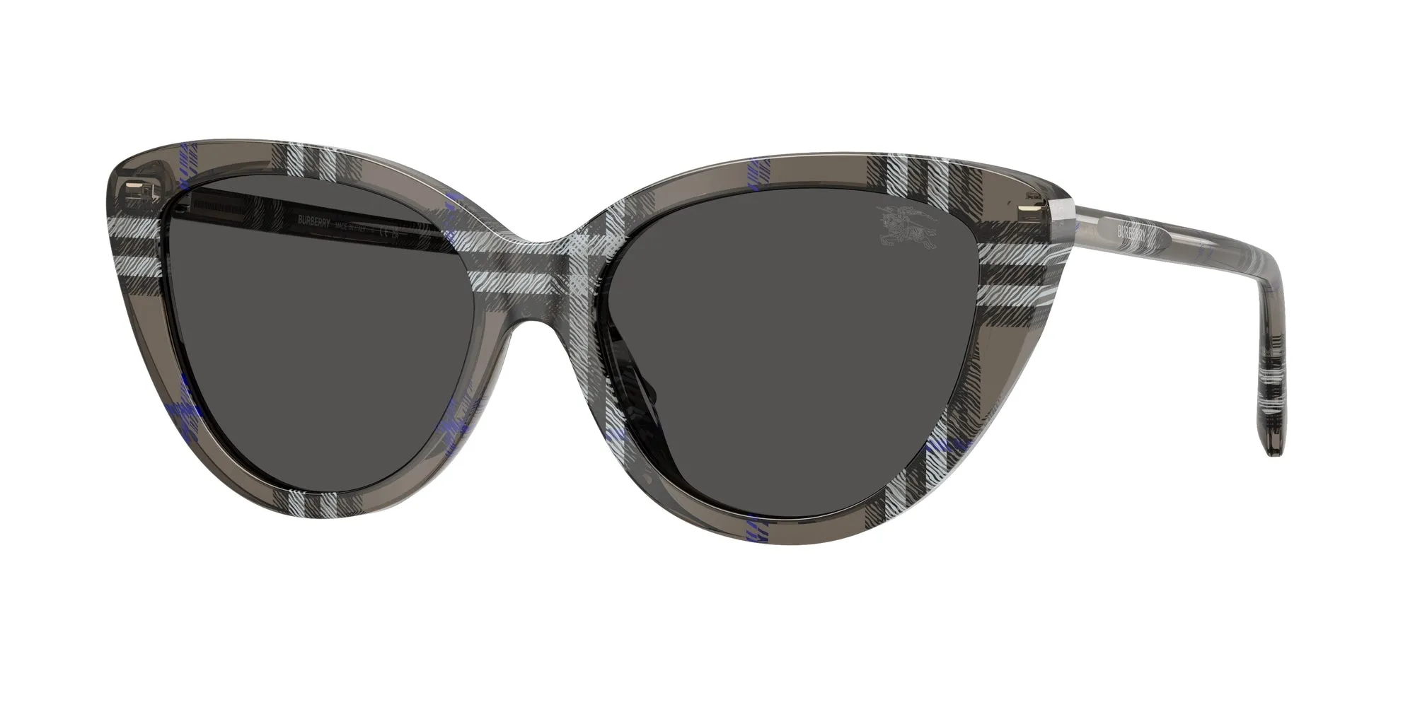 Burberry BE4457 416687 Occhiali da sole Acetato Grigio Grigio Cat Eye Normale - immagine 1