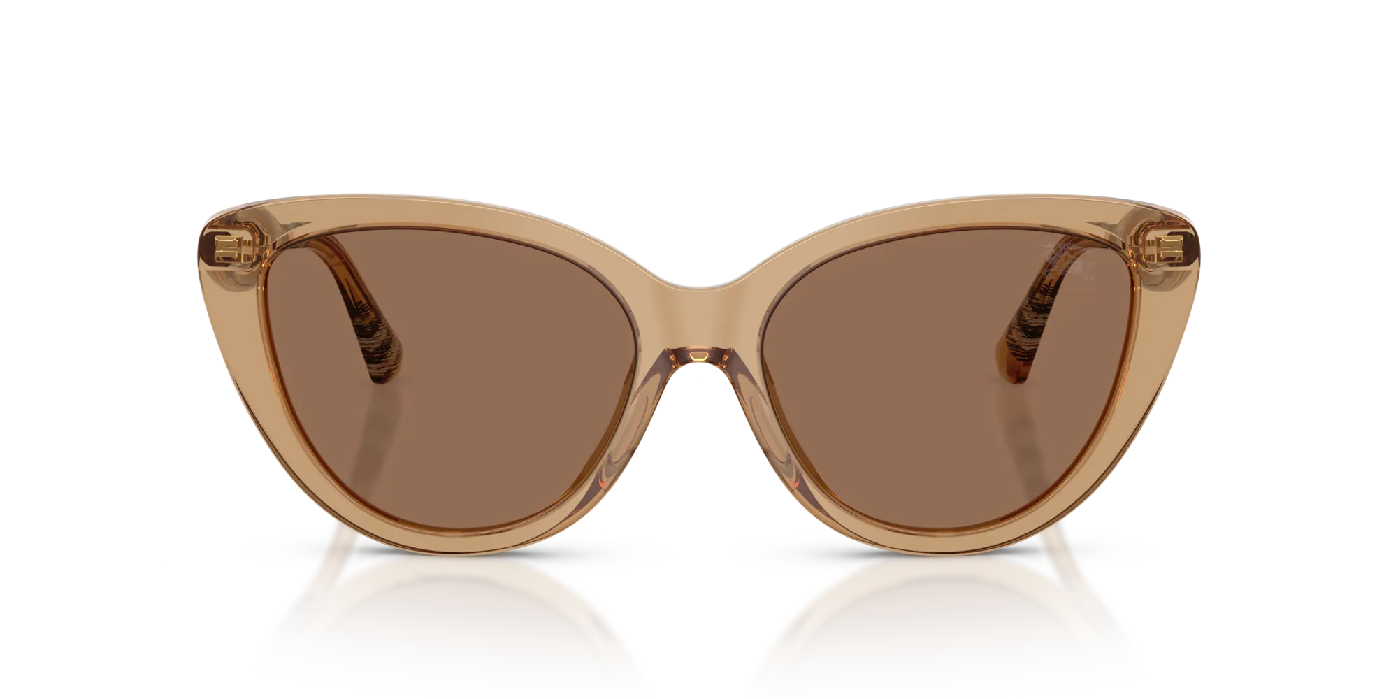 Burberry BE4457 416473 Occhiali da sole Acetato Beige Marrone Cat Eye Normale - immagine 3