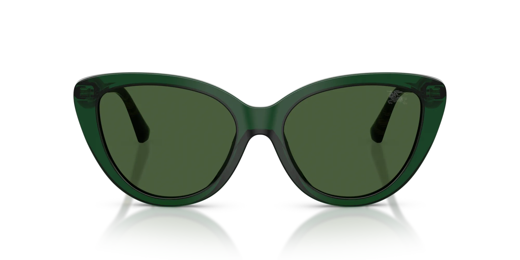 Burberry BE4457 416271 Occhiali da sole Acetato Verde Verde Cat Eye Normale - immagine 3