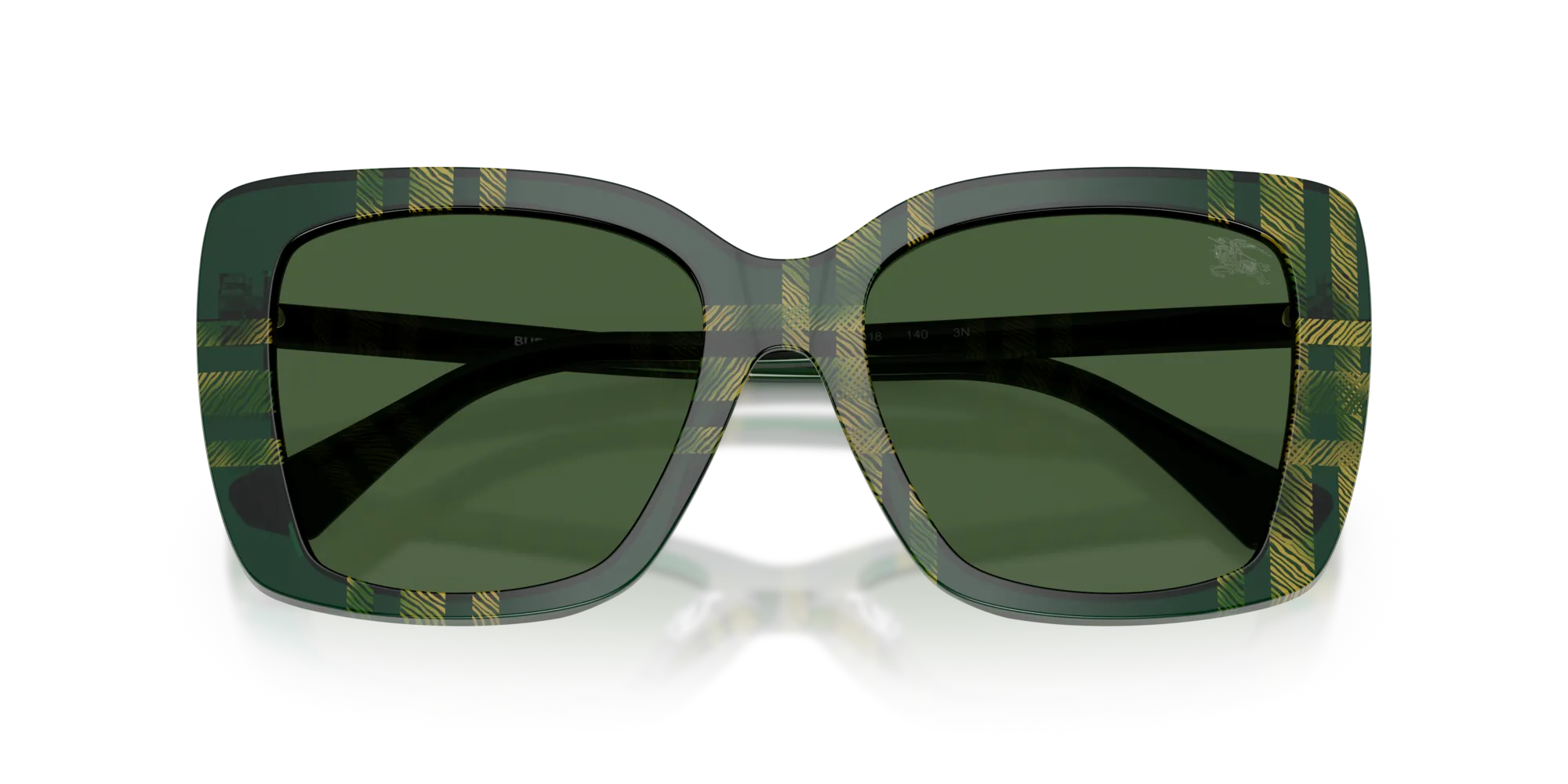 Burberry BE4456 416971 Occhiali da sole Acetato Verde Verde Squadrata Normale - immagine 2