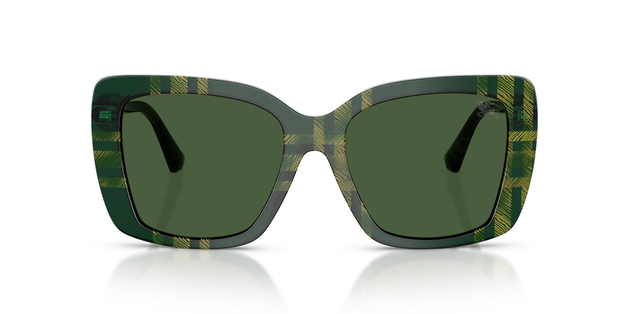 Burberry BE4456 416971 Occhiali da sole Acetato Verde Verde Squadrata Normale - immagine 3