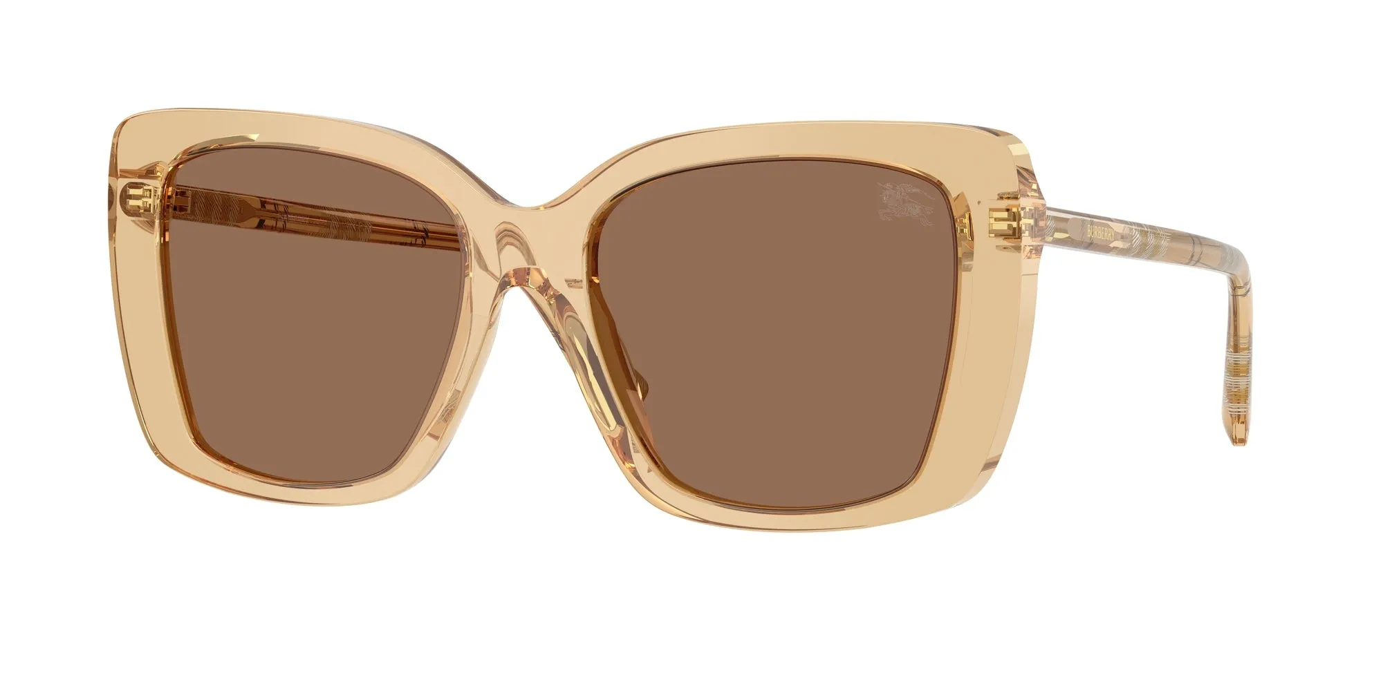 Burberry BE4456 416773 Occhiali da sole Acetato Beige Marrone Squadrata Normale - immagine 1
