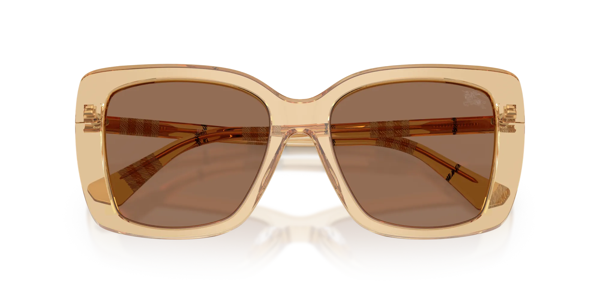 Burberry BE4456 416773 Occhiali da sole Acetato Beige Marrone Squadrata Normale - immagine 2