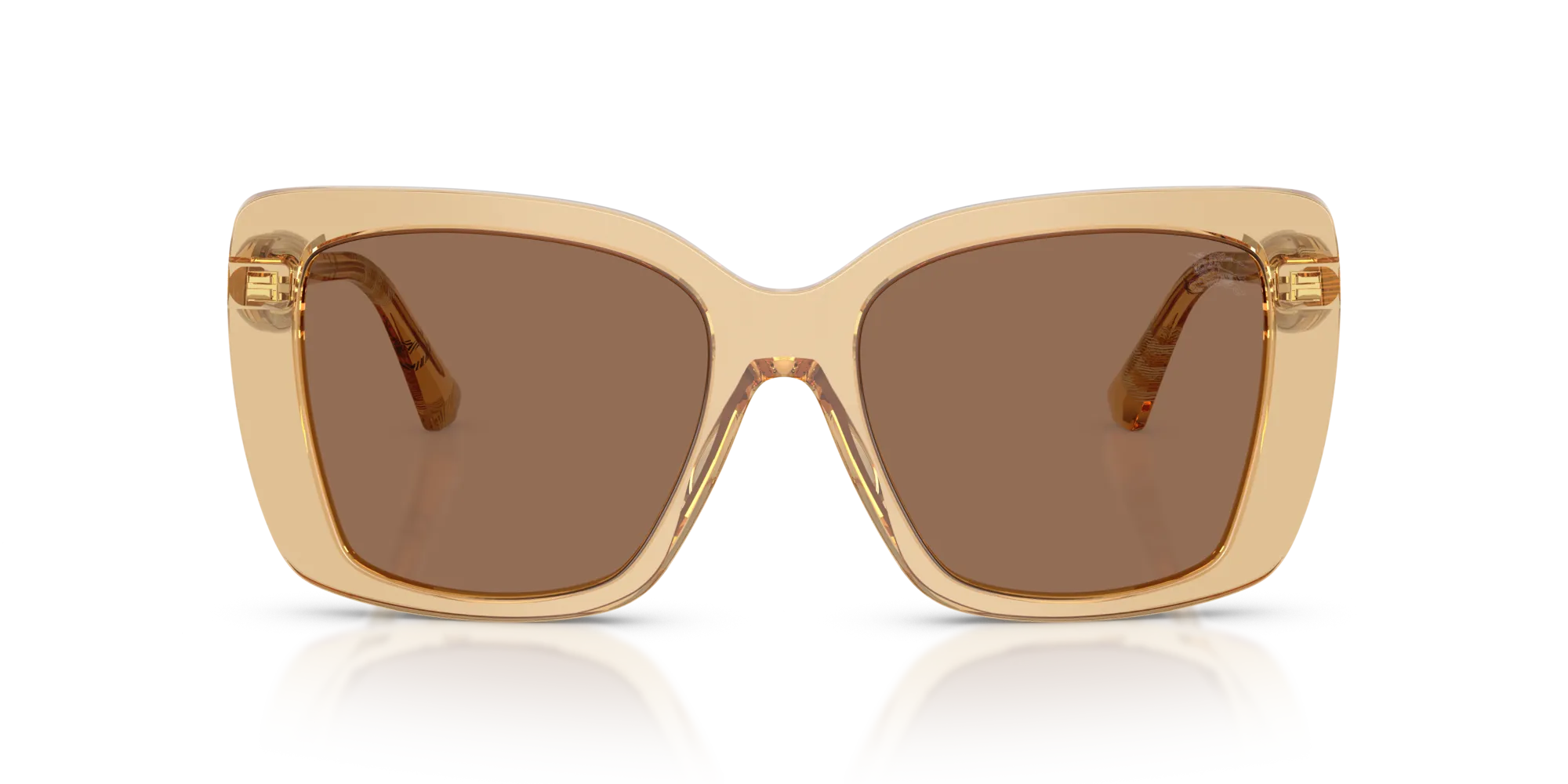 Burberry BE4456 416773 Occhiali da sole Acetato Beige Marrone Squadrata Normale - immagine 3