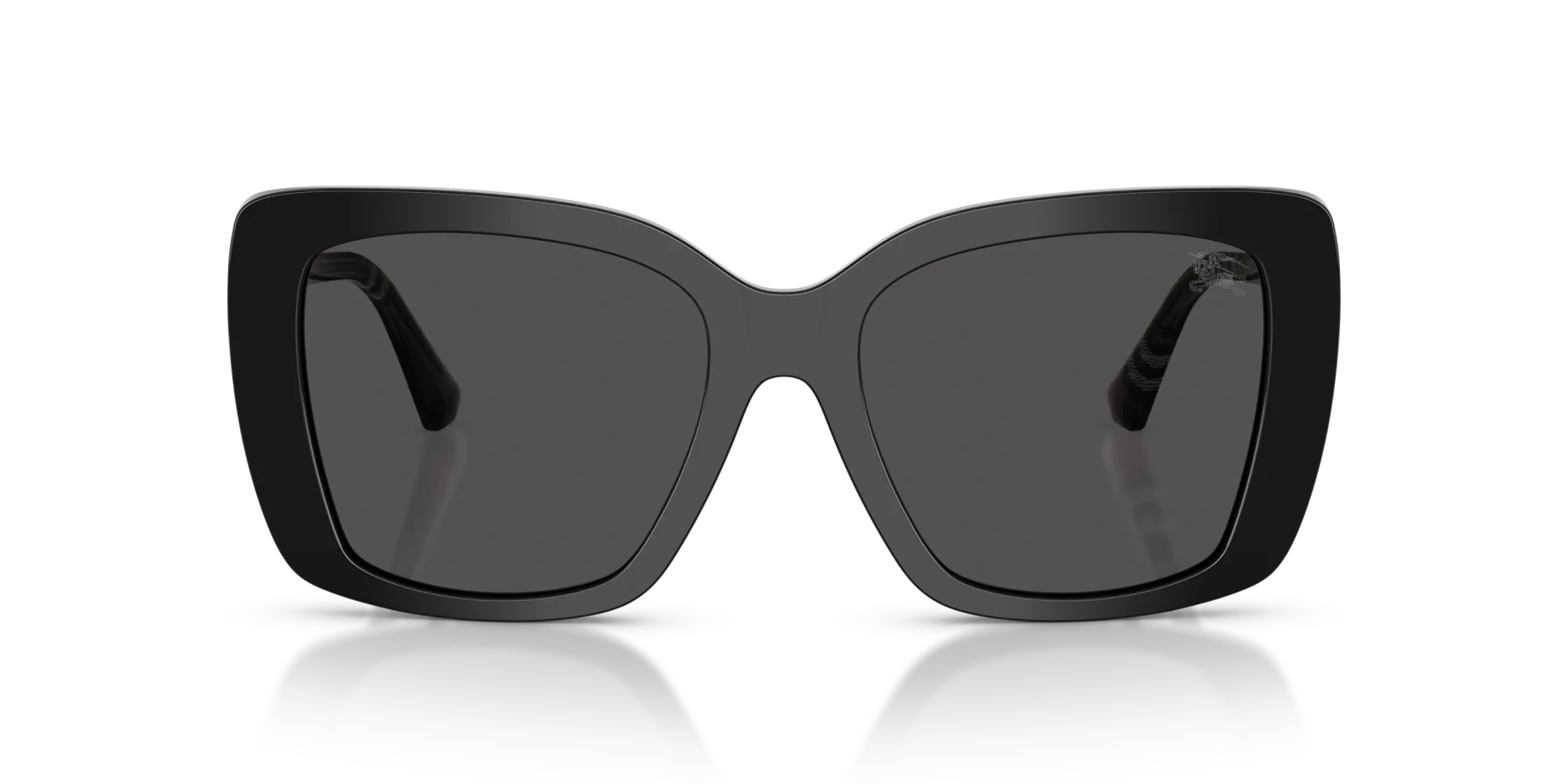 Burberry BE4456 416587 Occhiali da sole Acetato Nero Grigio Squadrata Normale - immagine 3