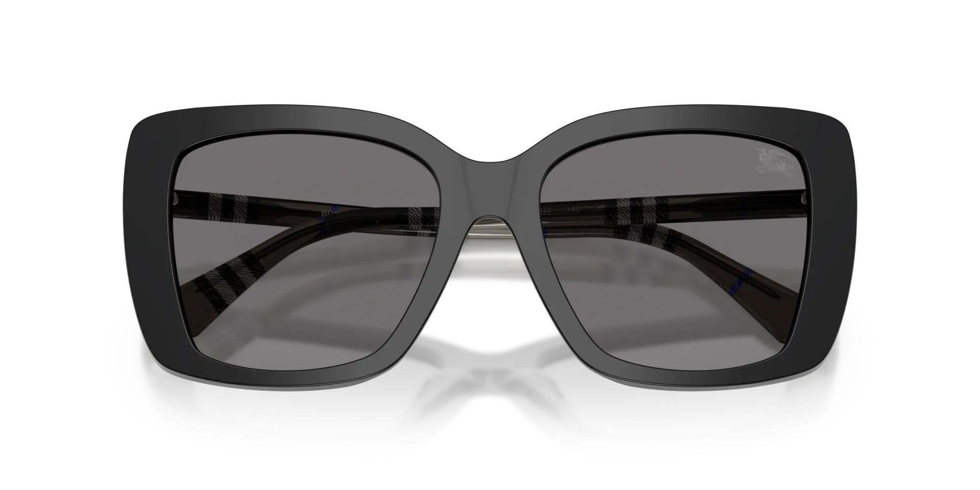 Burberry BE4456 416581 Occhiali da sole Acetato Nero Grigio Squadrata Polarizzata - immagine 2