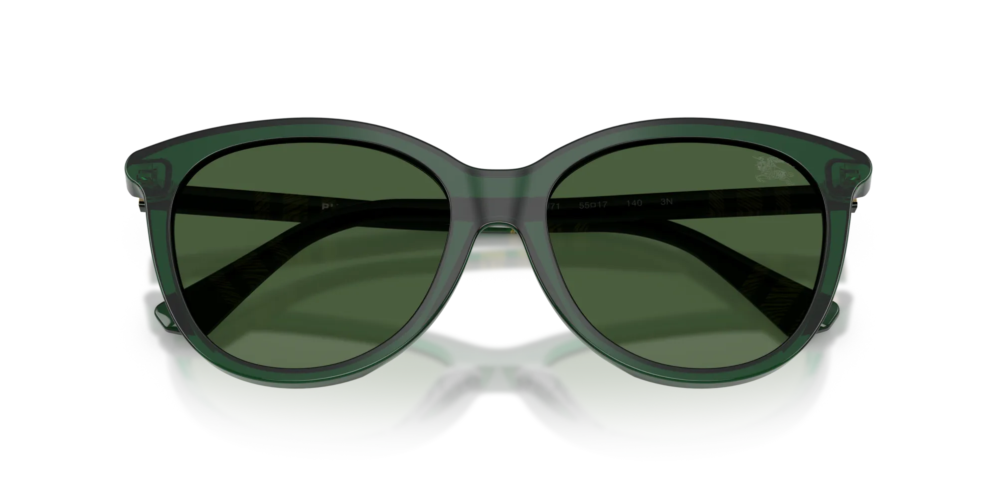 Burberry BE4455 416271 Occhiali da sole Acetato Verde Verde Pantos Normale - immagine 2