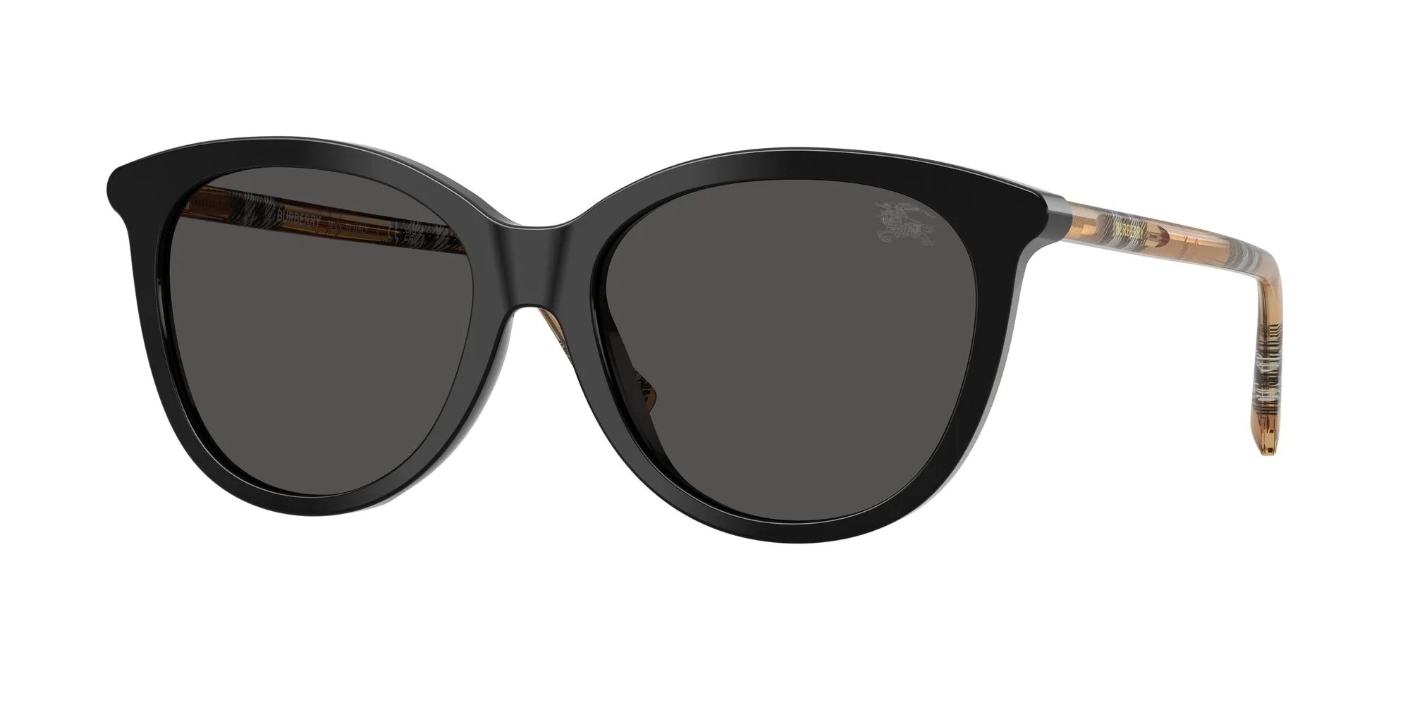 Burberry BE4455 416187 Occhiali da sole Acetato Nero Grigio Pantos Normale - immagine 1