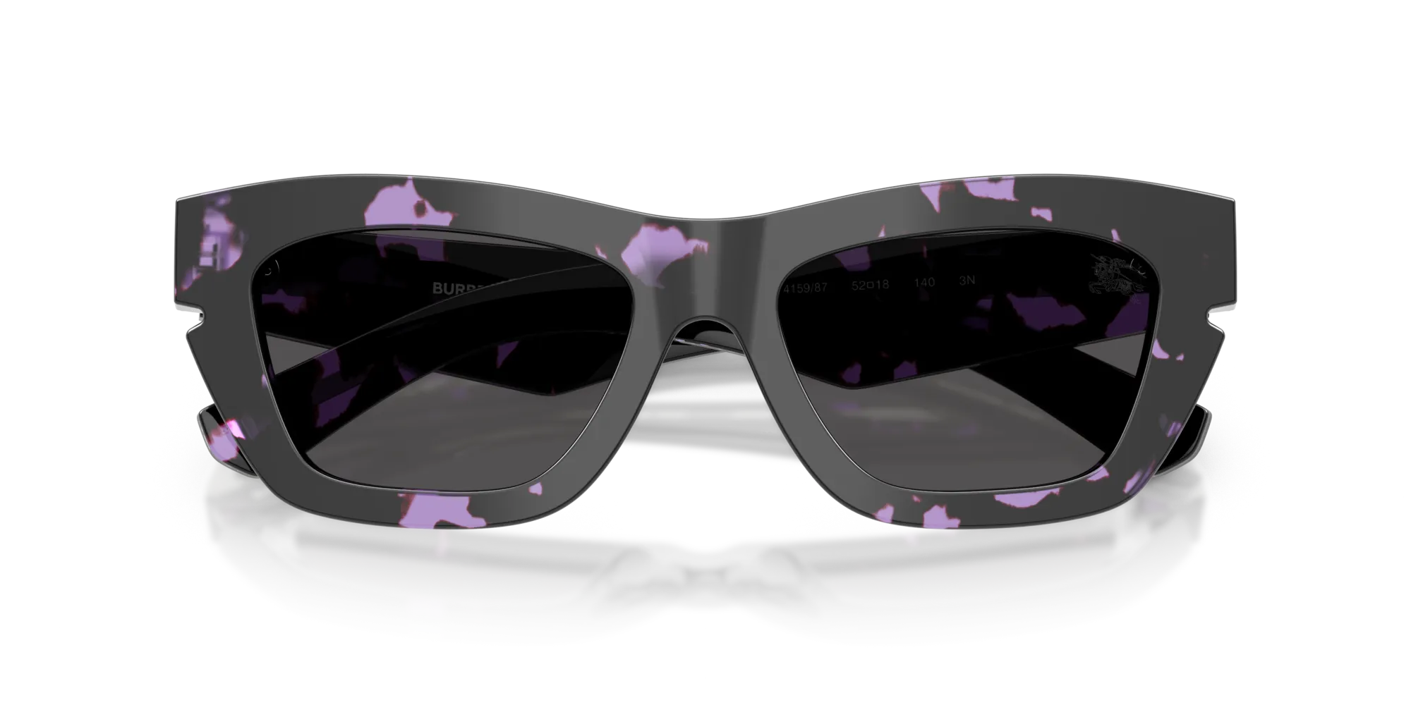 Burberry BE4454 415987 Occhiali da sole Acetato Viola Grigio Cat Eye Normale - immagine 2