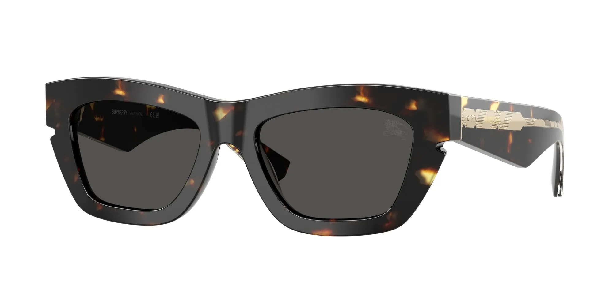Burberry BE4454 410687 Occhiali da sole Acetato Tartaruga Grigio Cat Eye Normale - immagine 1