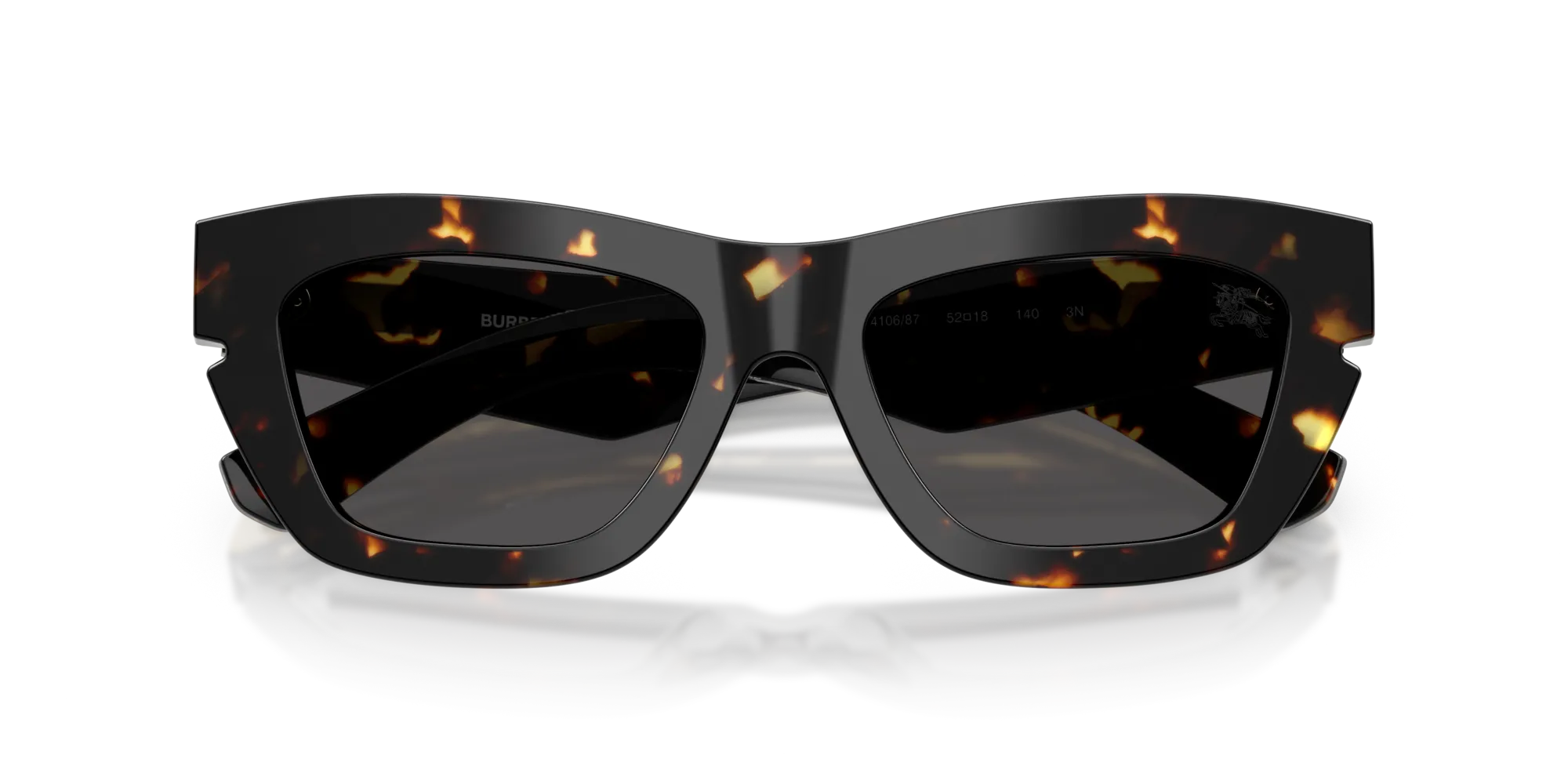 Burberry BE4454 410687 Occhiali da sole Acetato Tartaruga Grigio Cat Eye Normale - immagine 2