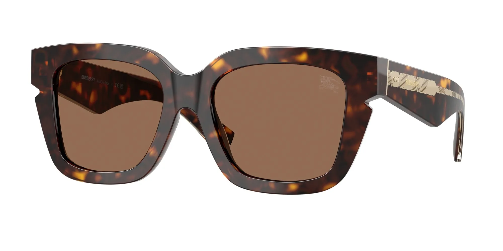 Burberry BE4453 300273 Occhiali da sole Acetato Marrone Marrone Squadrata Normale - immagine 1
