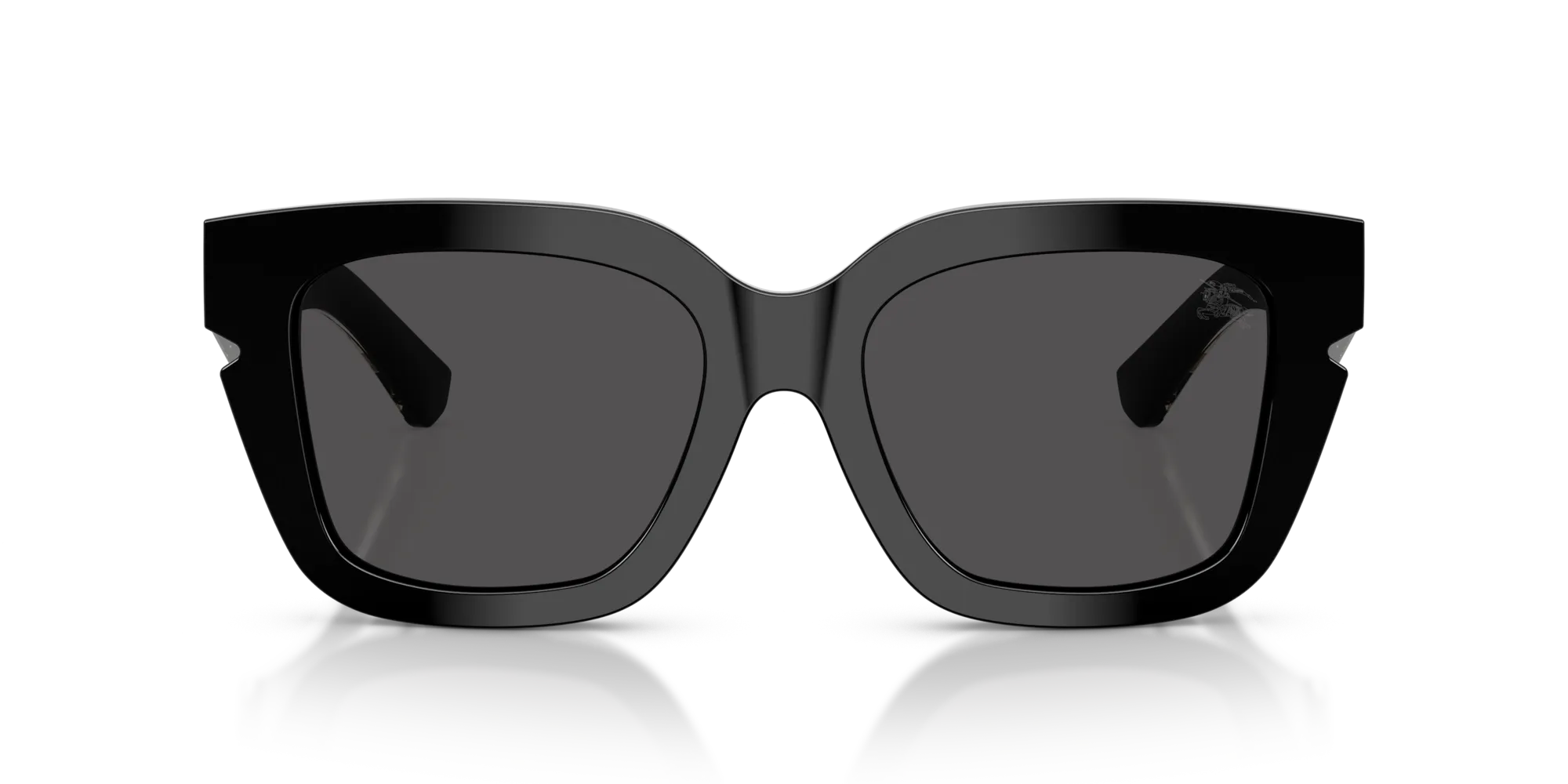 Burberry BE4453 300187 Occhiali da sole Acetato Nero Grigio Squadrata Normale - immagine 3