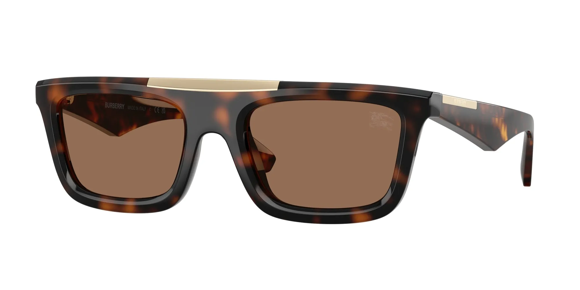Burberry BE4451U 300273 Occhiali da sole Iniettato Marrone Marrone Squadrata Normale - immagine 1