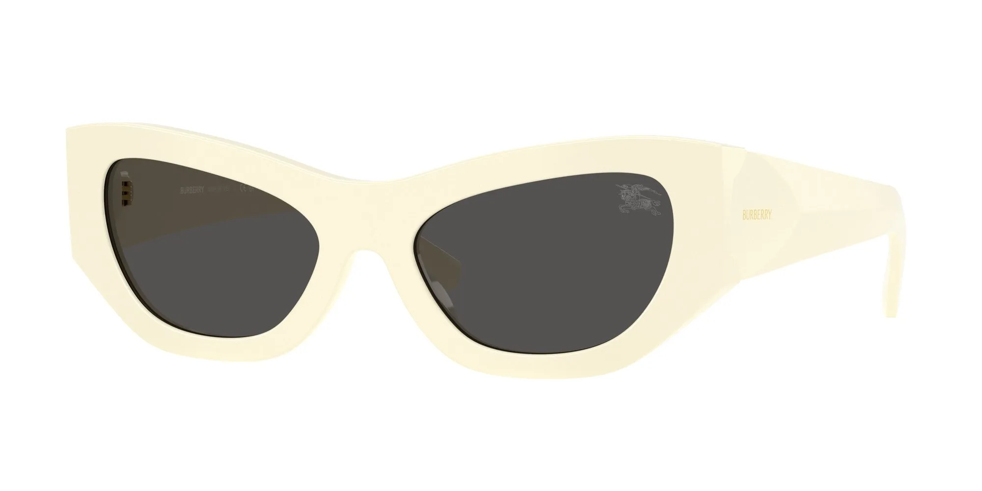 Burberry BE4450U 415887 Occhiali da sole Acetato Bianco Grigio Cat Eye Normale - immagine 1