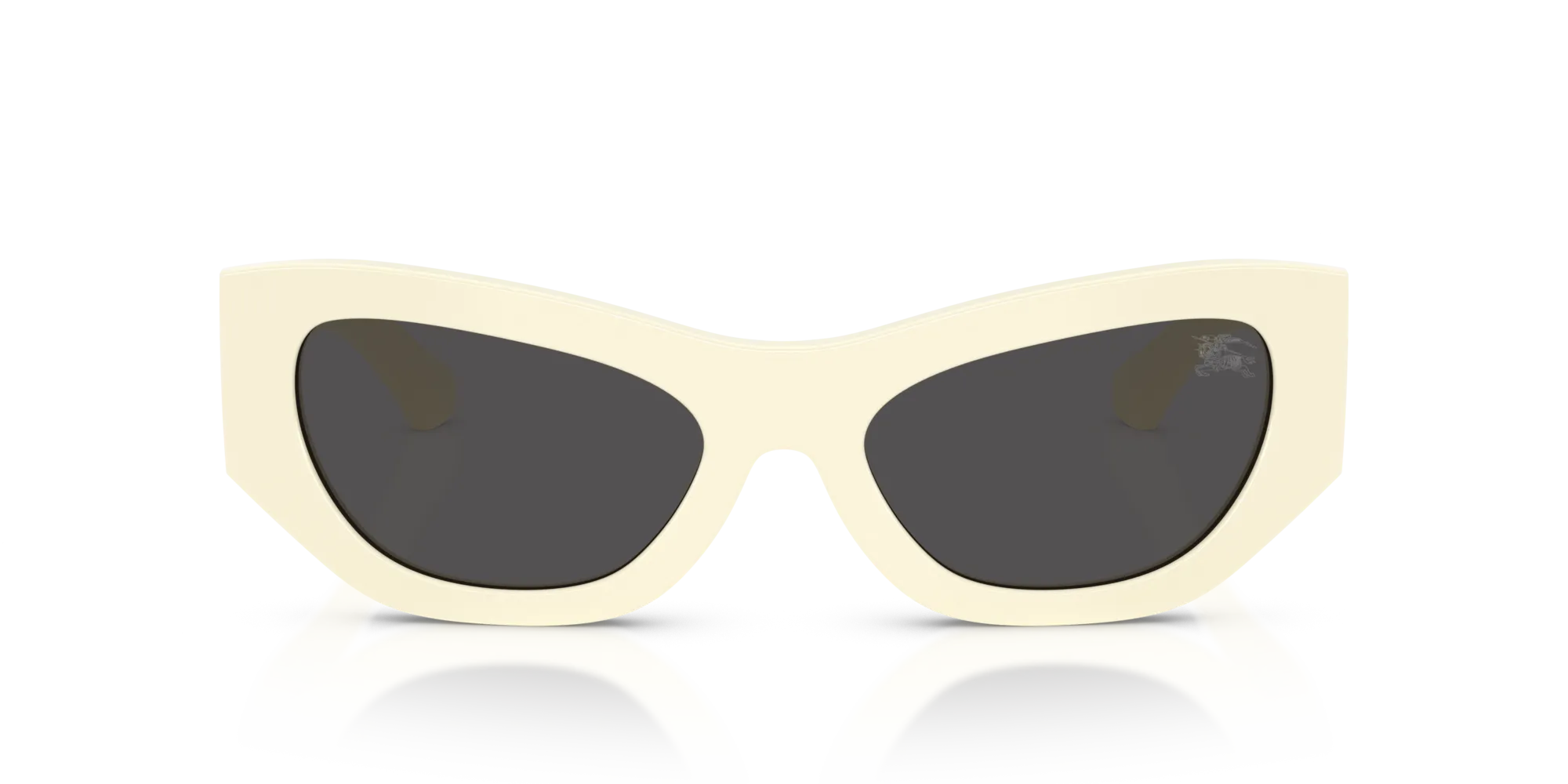Burberry BE4450U 415887 Occhiali da sole Acetato Bianco Grigio Cat Eye Normale - immagine 3