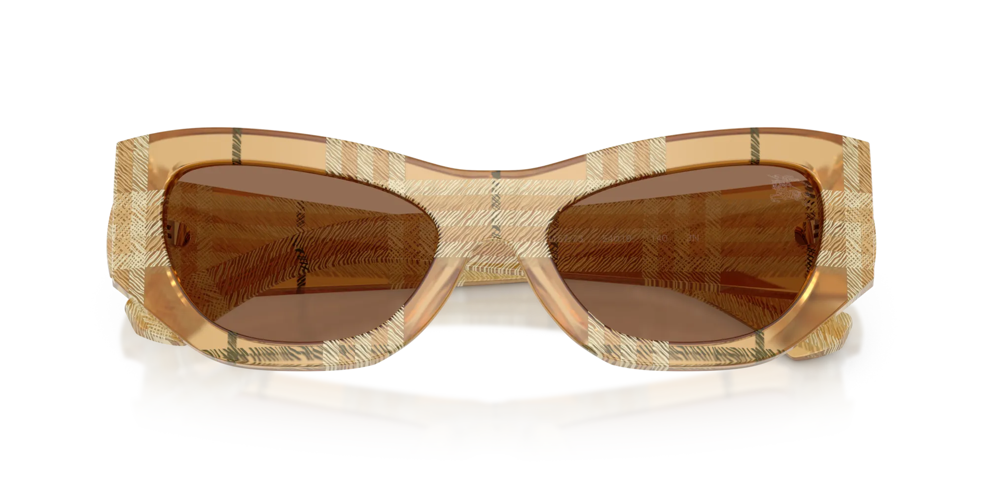 Burberry BE4450U 415773 Occhiali da sole Acetato Marrone Marrone Cat Eye Normale - immagine 2