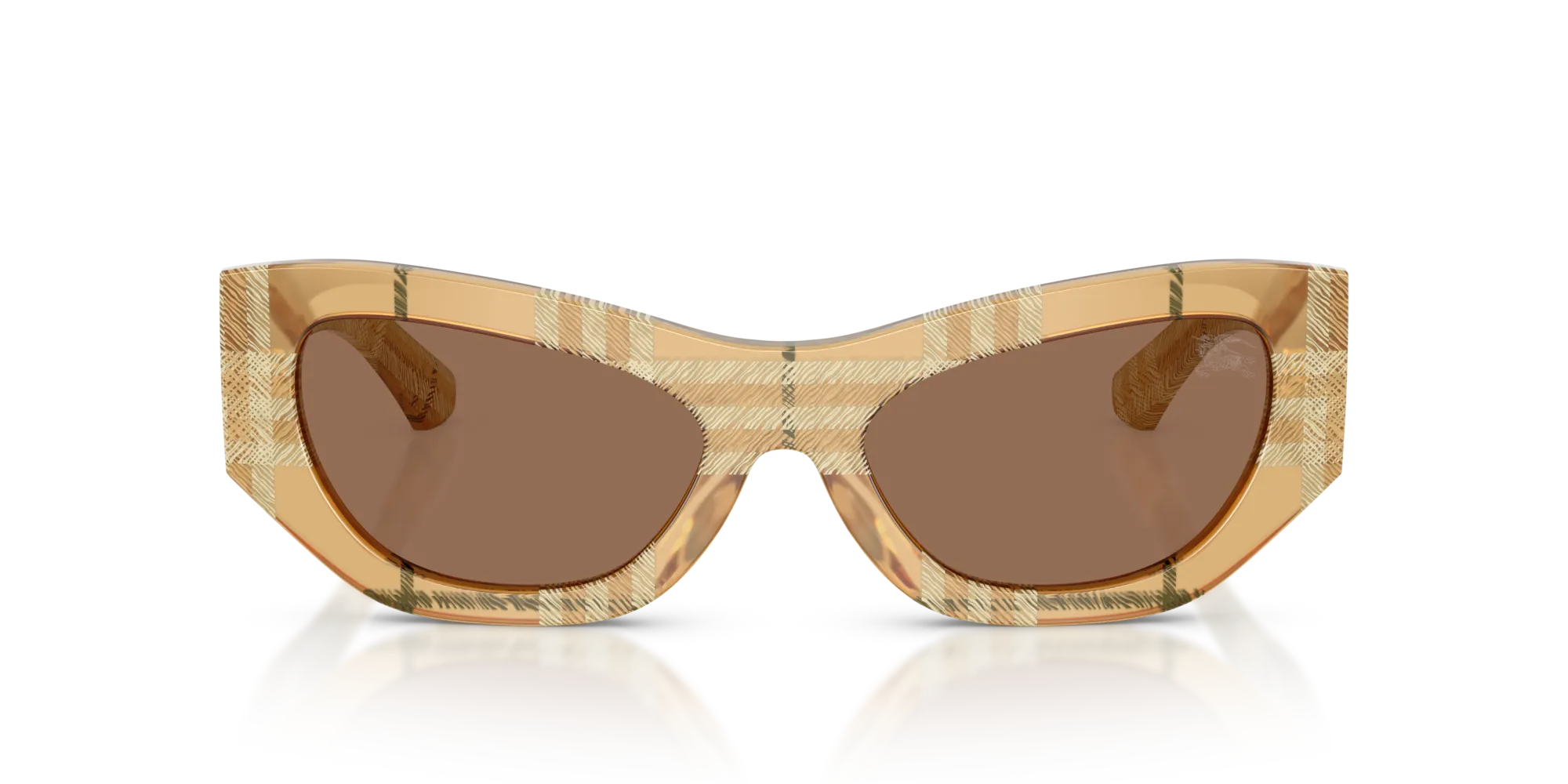 Burberry BE4450U 415773 Occhiali da sole Acetato Marrone Marrone Cat Eye Normale - immagine 3